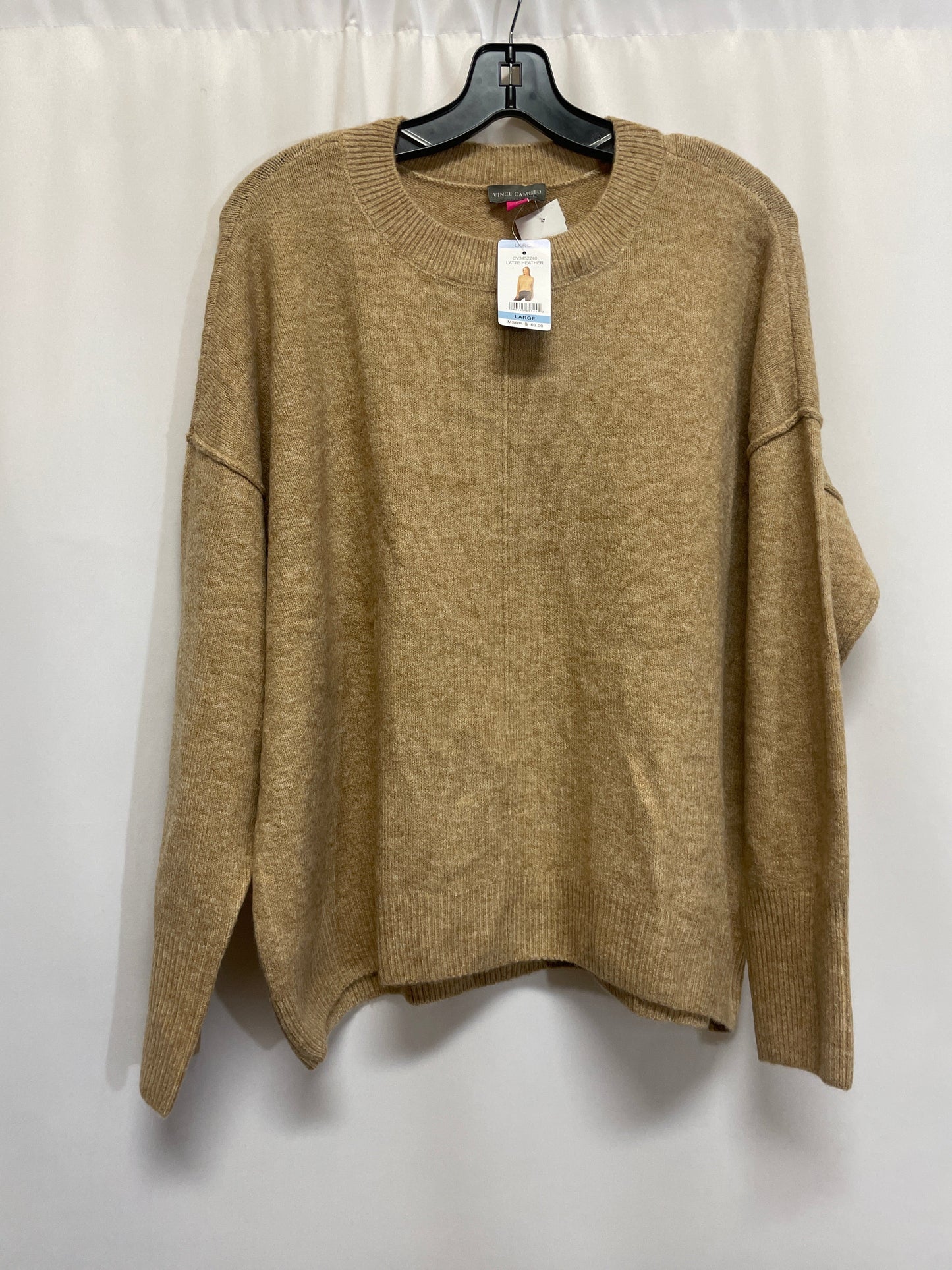 Sweater By Vince Camuto In Beige, Size: L