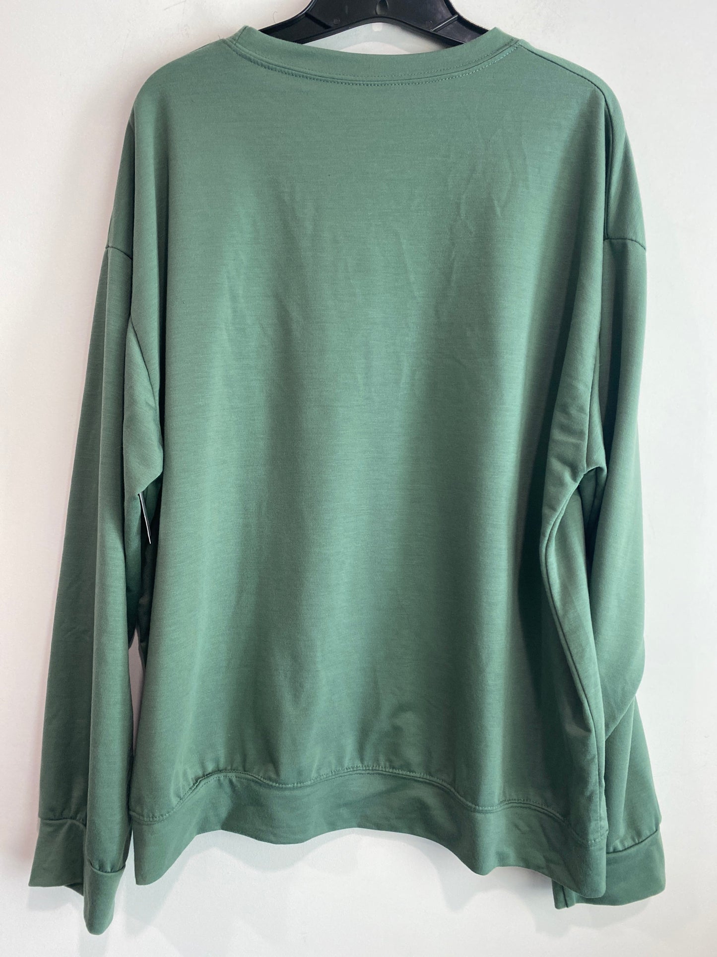 Sweatshirt Crewneck By Clothes Mentor In Green, Size: Xl