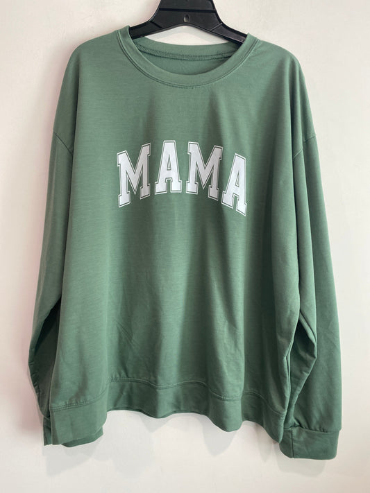 Sweatshirt Crewneck By Clothes Mentor In Green, Size: Xl