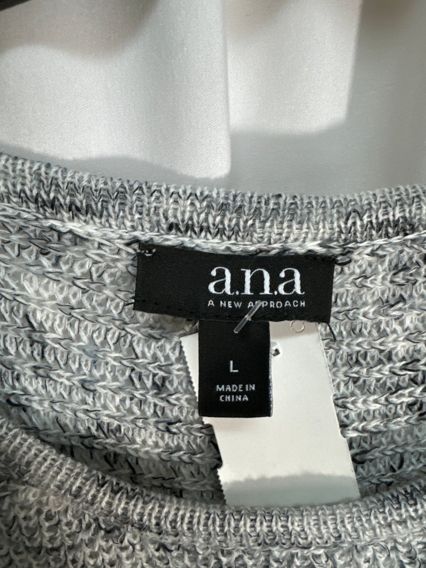 Tunic Long Sleeve By Ana In Grey, Size: L