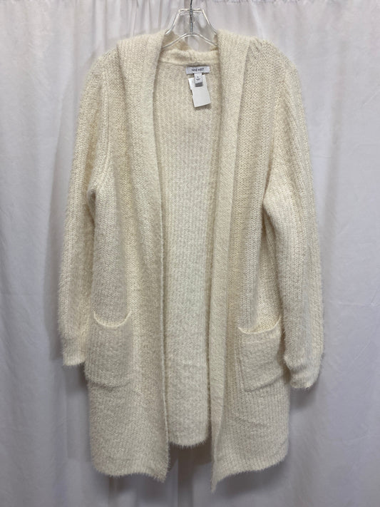 Sweater Cardigan By Nine West In Yellow, Size: L