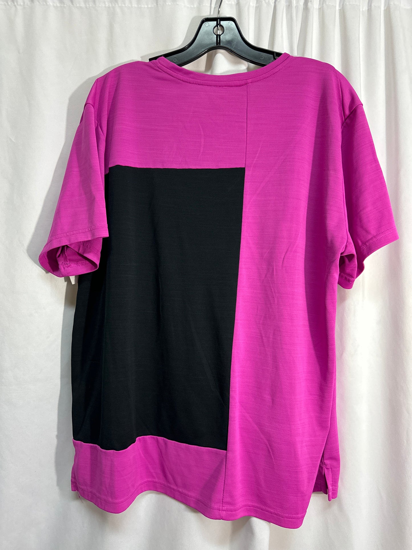 Athletic Top Short Sleeve By Nike In Pink, Size: Xl