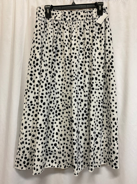 Skirt Maxi By Clothes Mentor In Black & White, Size: L