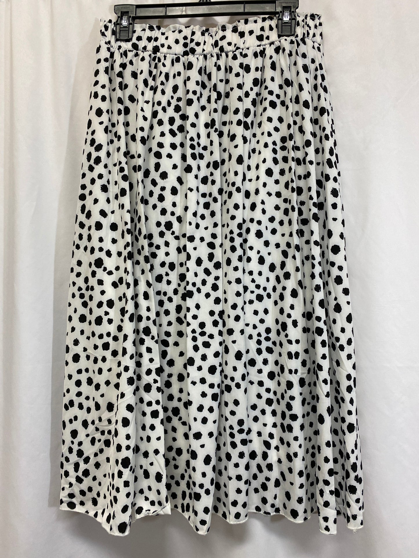 Skirt Maxi By Clothes Mentor In Black & White, Size: L