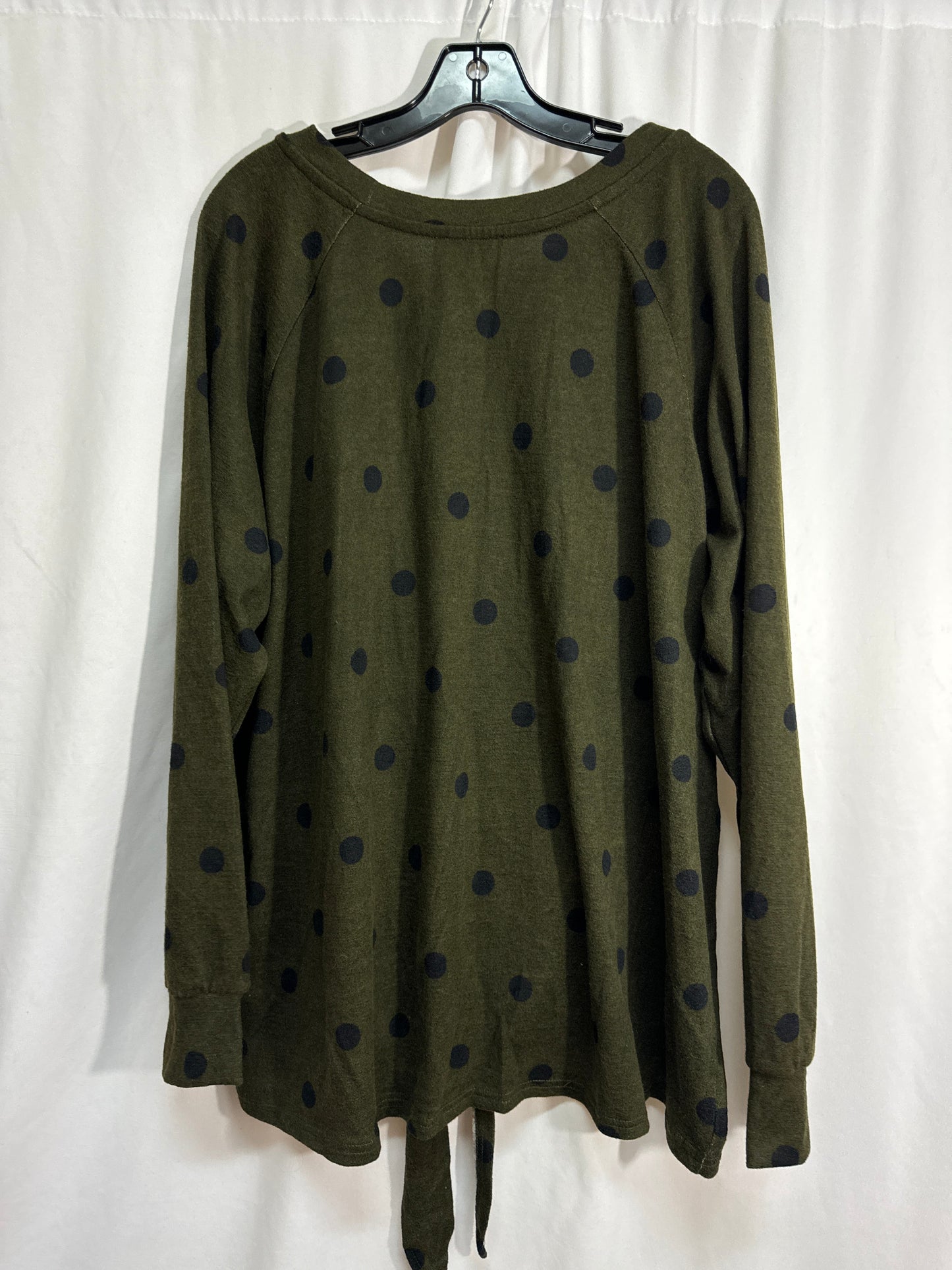 Top LS By Blu Pepper In Green, Size: 3x