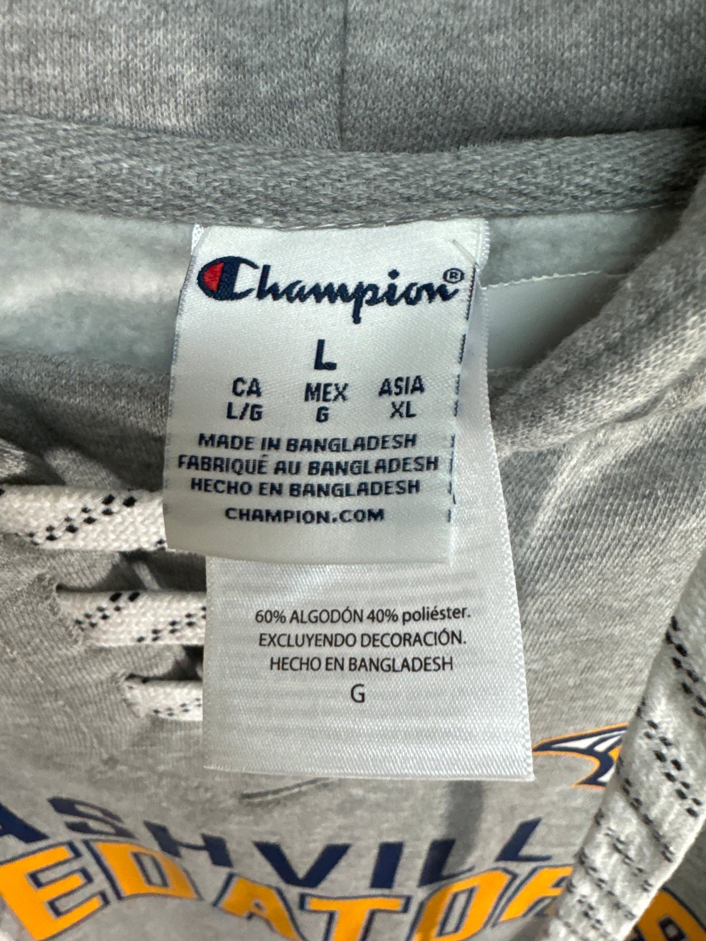 Sweatshirt Hoodie By Clothes Mentor In Grey, Size: L