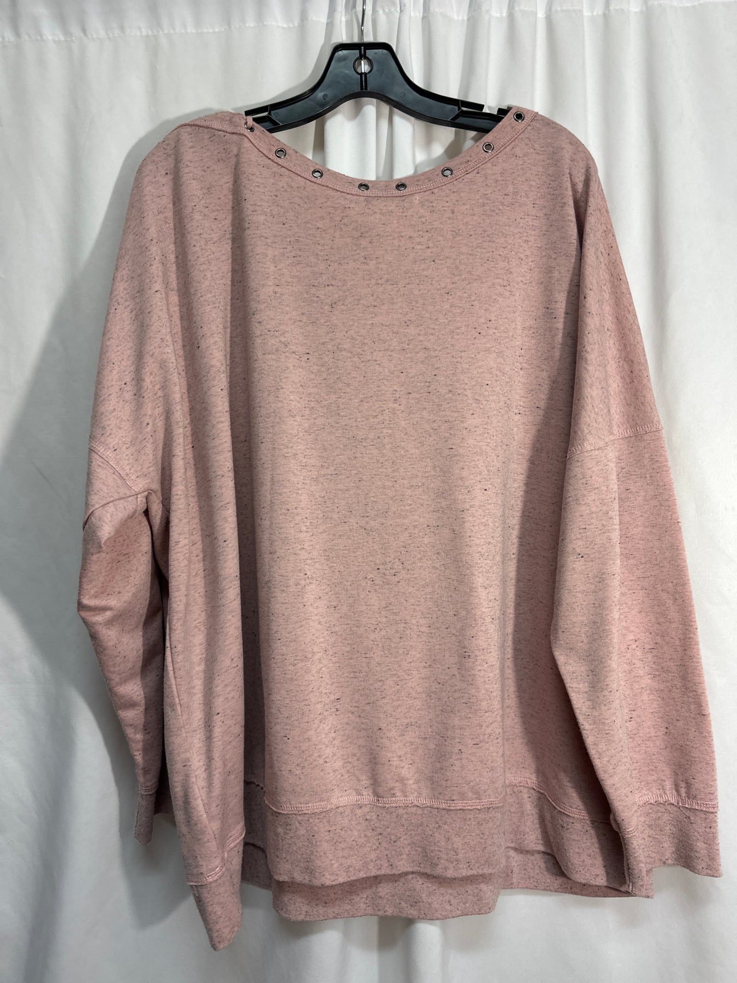 Top Long Sleeve By Maurices In Pink, Size: 2x