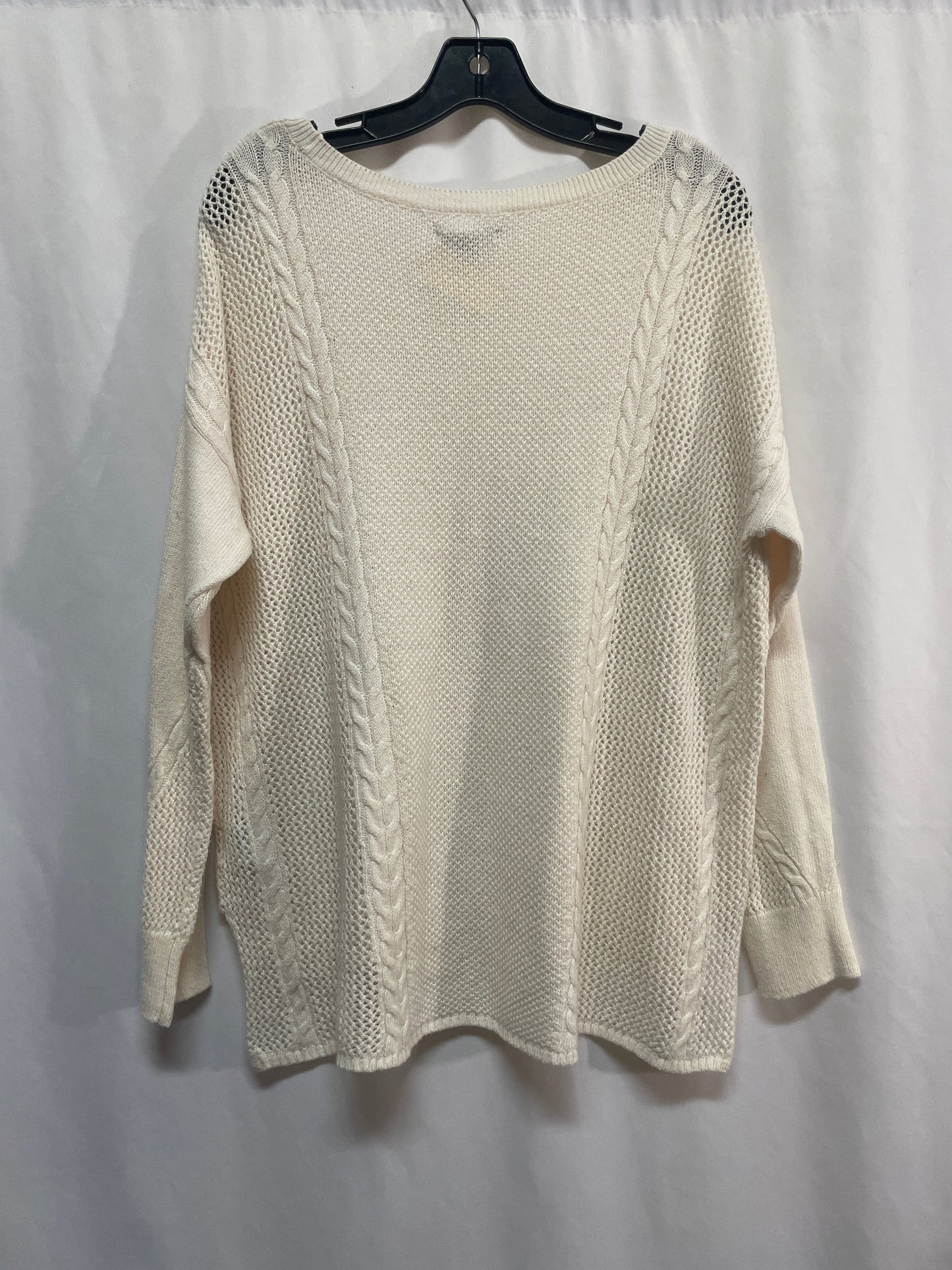 Sweater By American Eagle In Cream, Size: L