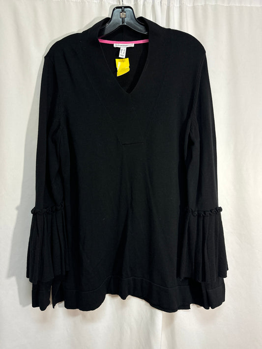 Sweater By Isaac Mizrahi Live Qvc In Black, Size: L