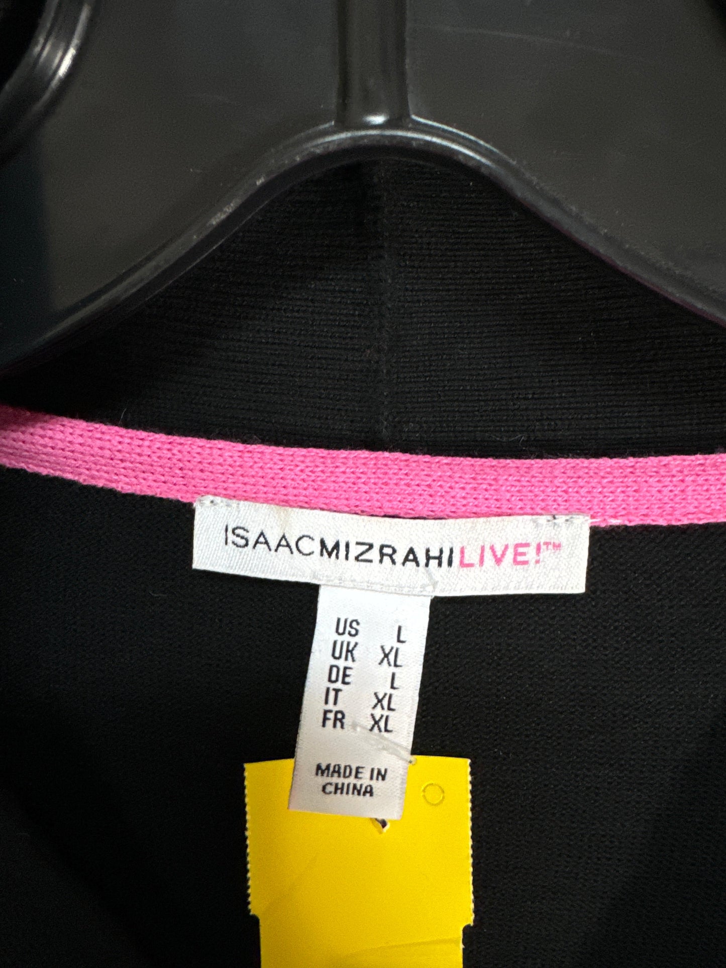 Sweater By Isaac Mizrahi Live Qvc In Black, Size: L