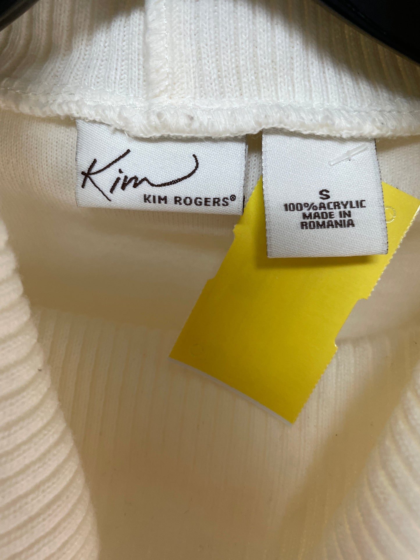 Dress Sweater By Kim Rogers In Cream, Size: S