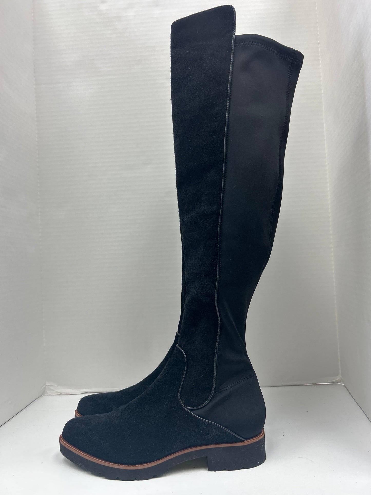 Boots Knee Flats By Franco Sarto In Black, Size: 7