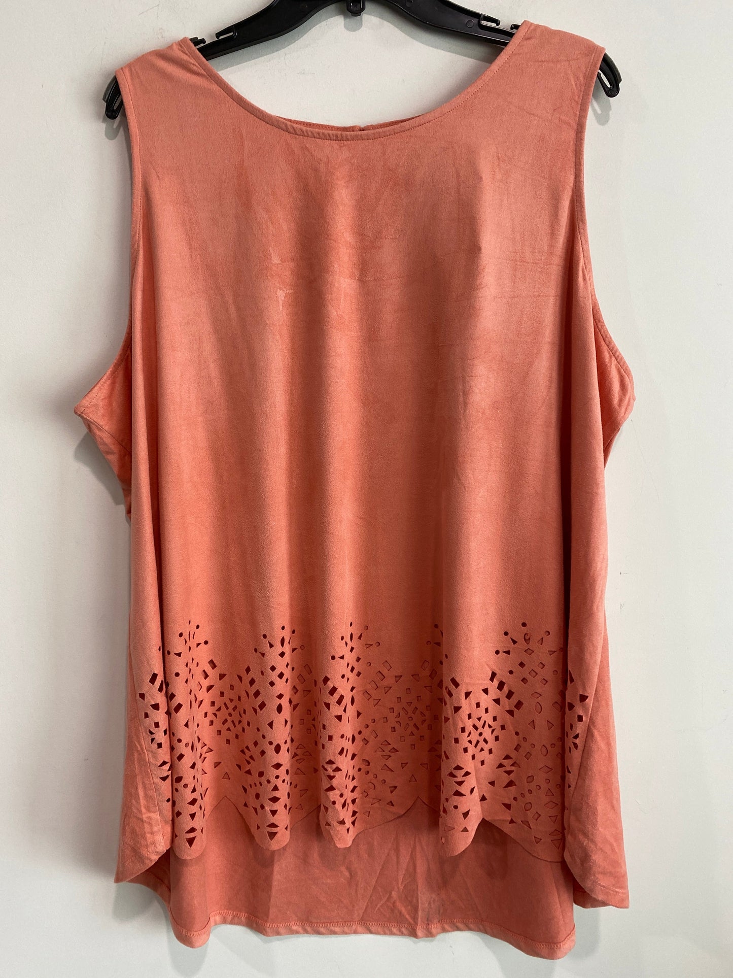 Tank Top By Cato In Peach, Size: 4x