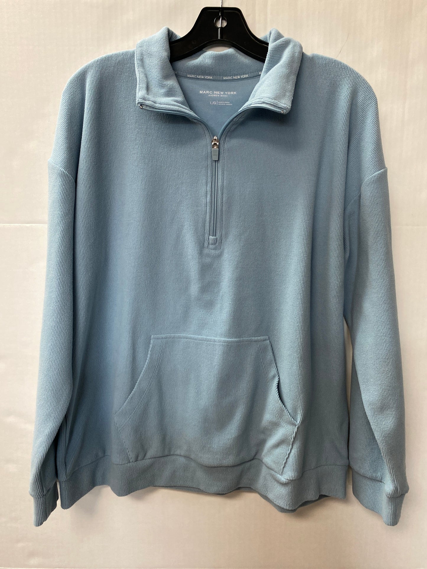 Top Long Sleeve By Marc New York In Blue, Size: L