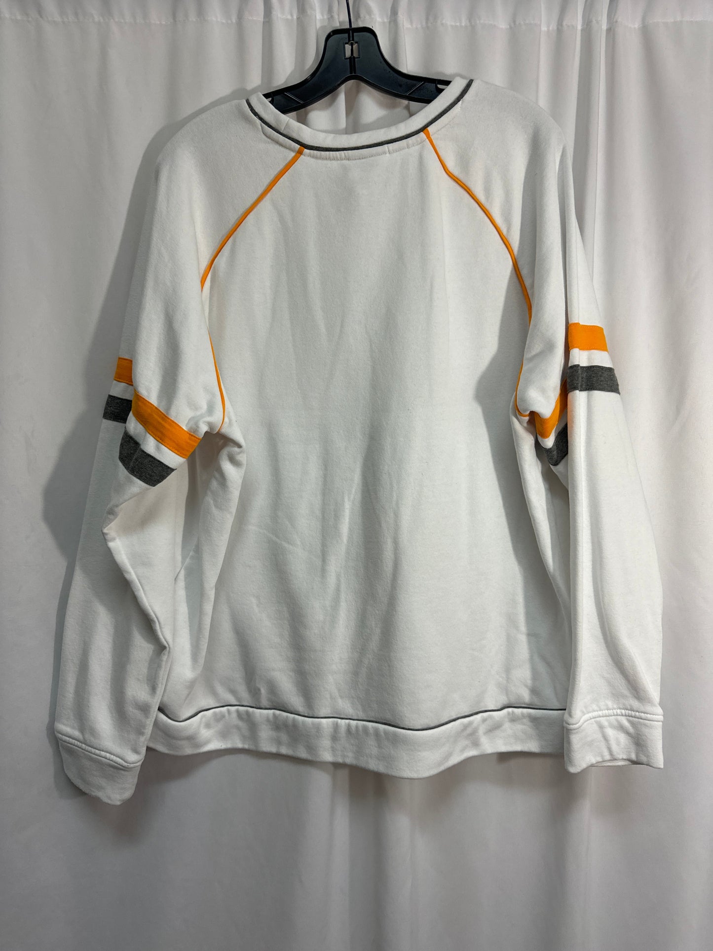 Sweatshirt Crewneck By Clothes Mentor In White, Size: L