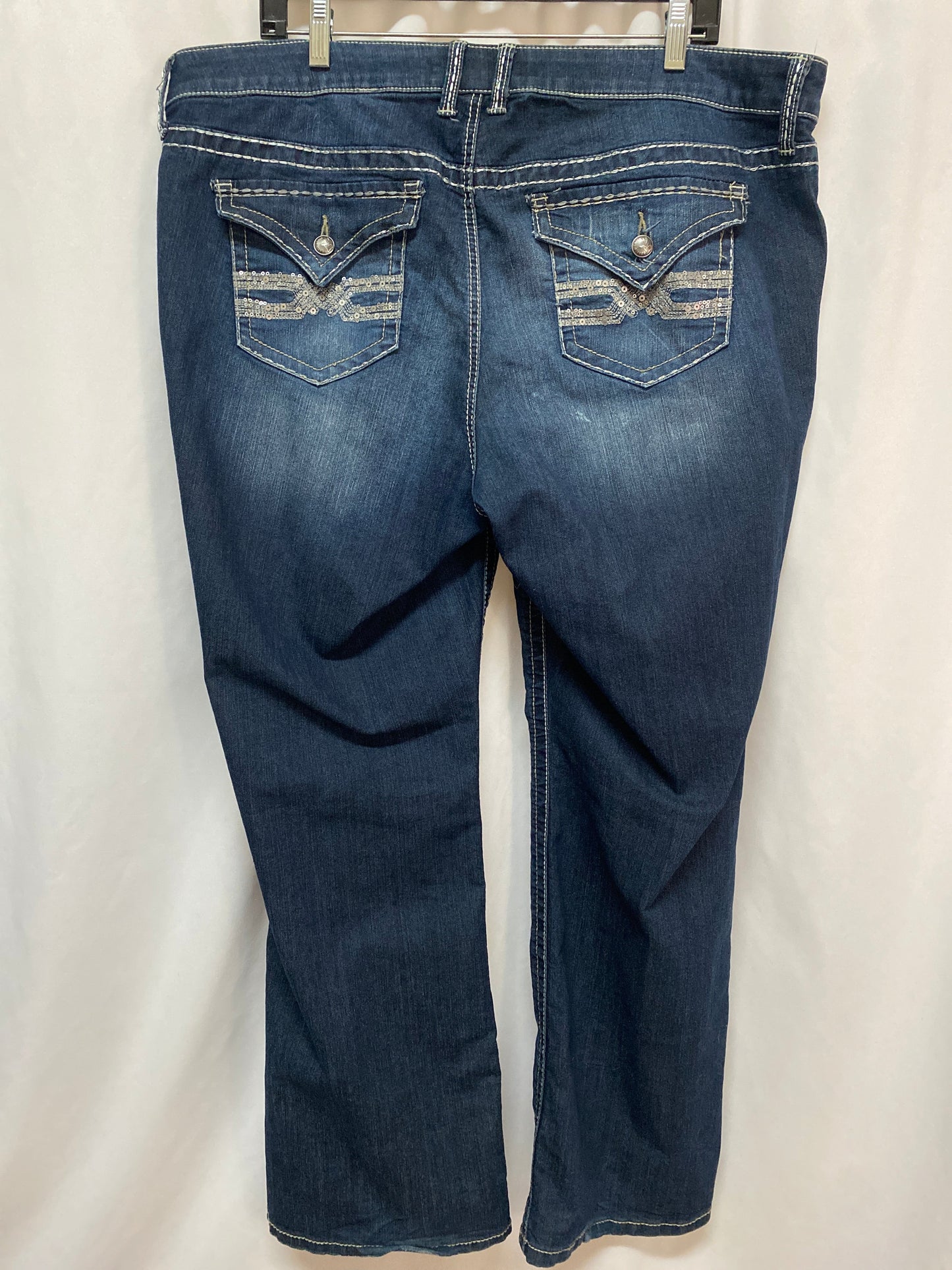 Jeans Straight By Torrid In Blue Denim, Size: 20