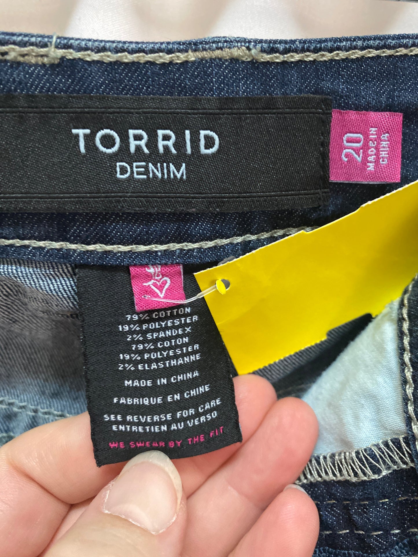 Jeans Straight By Torrid In Blue Denim, Size: 20