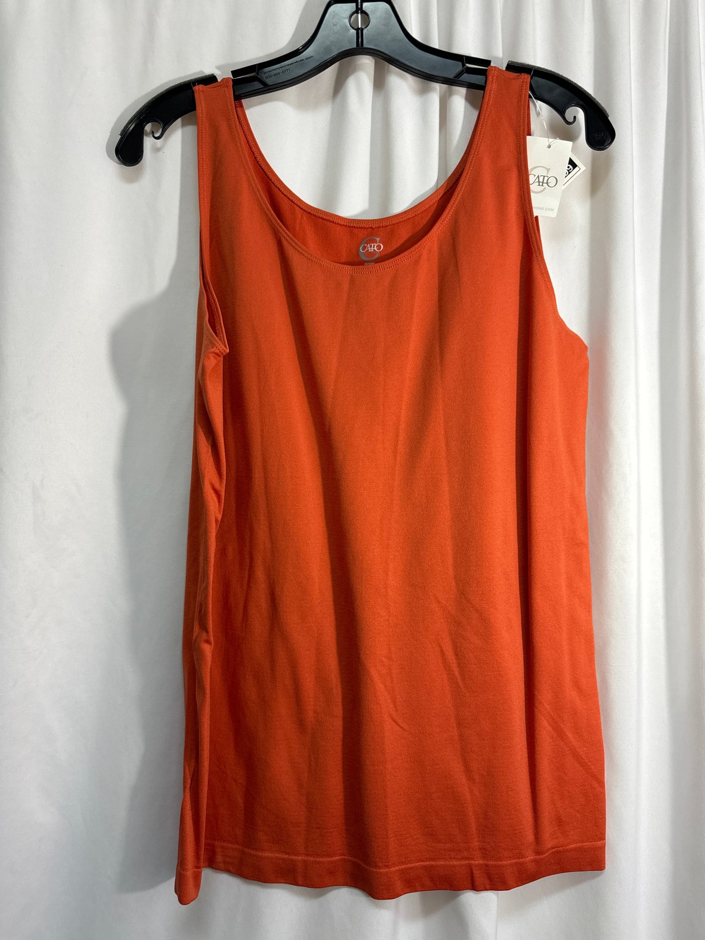 Tank Top By Cato In Orange, Size: 3x