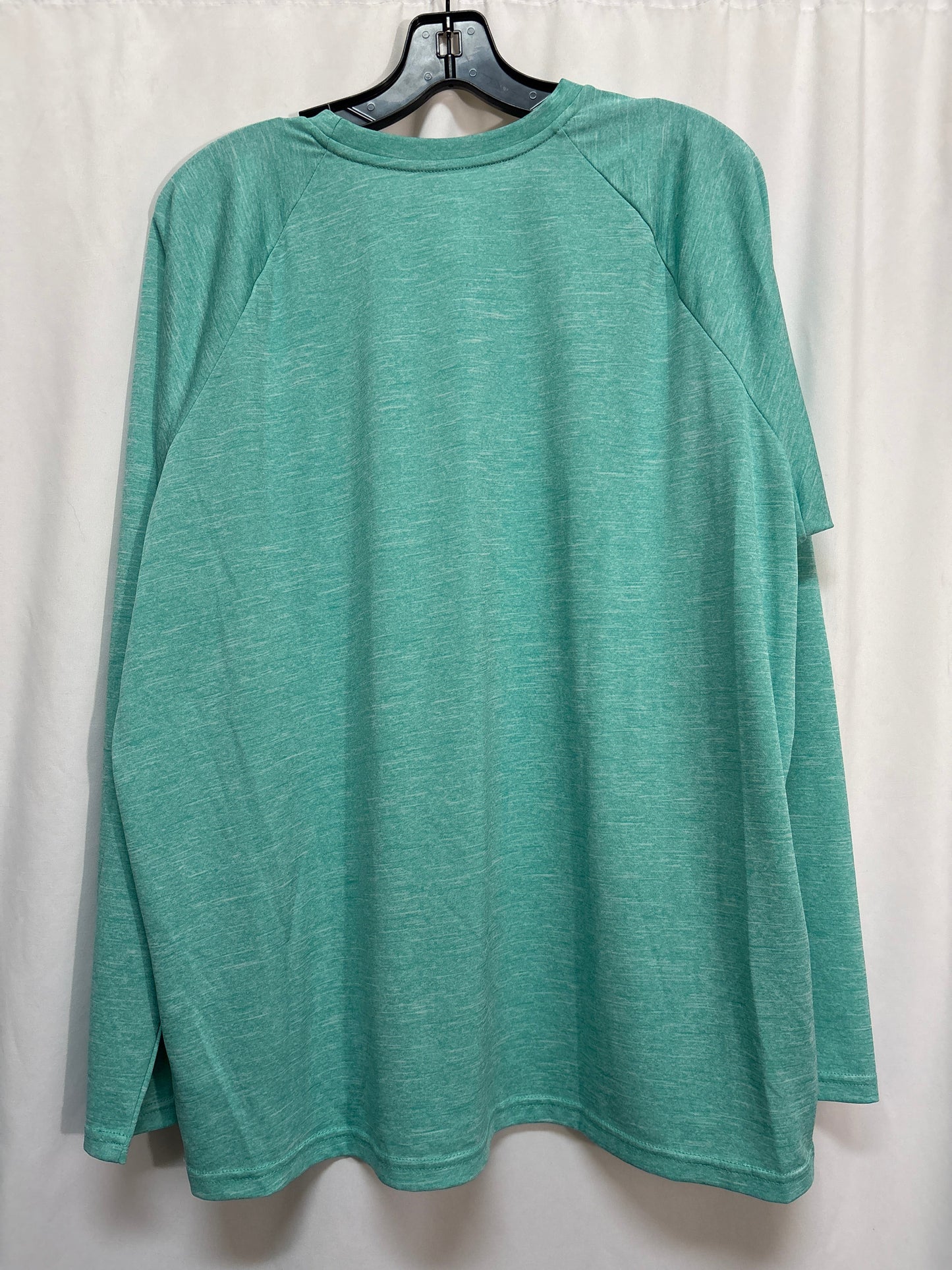 Athletic Top Long Sleeve Crewneck By Nike In Green, Size: Xl