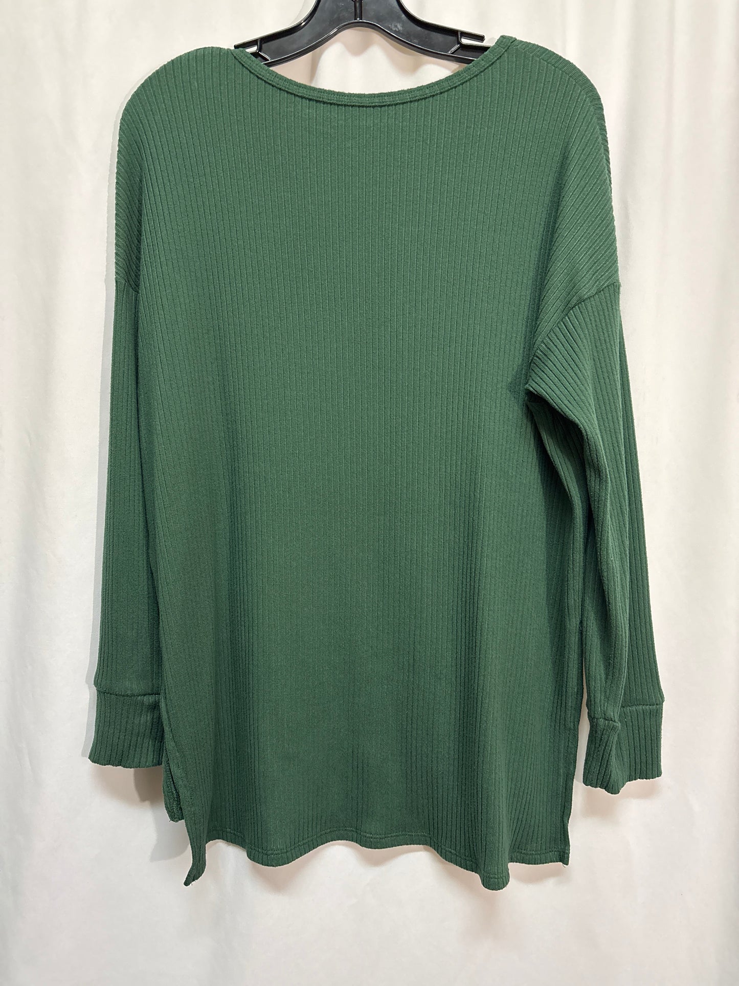 Top Long Sleeve By American Eagle In Green, Size: M