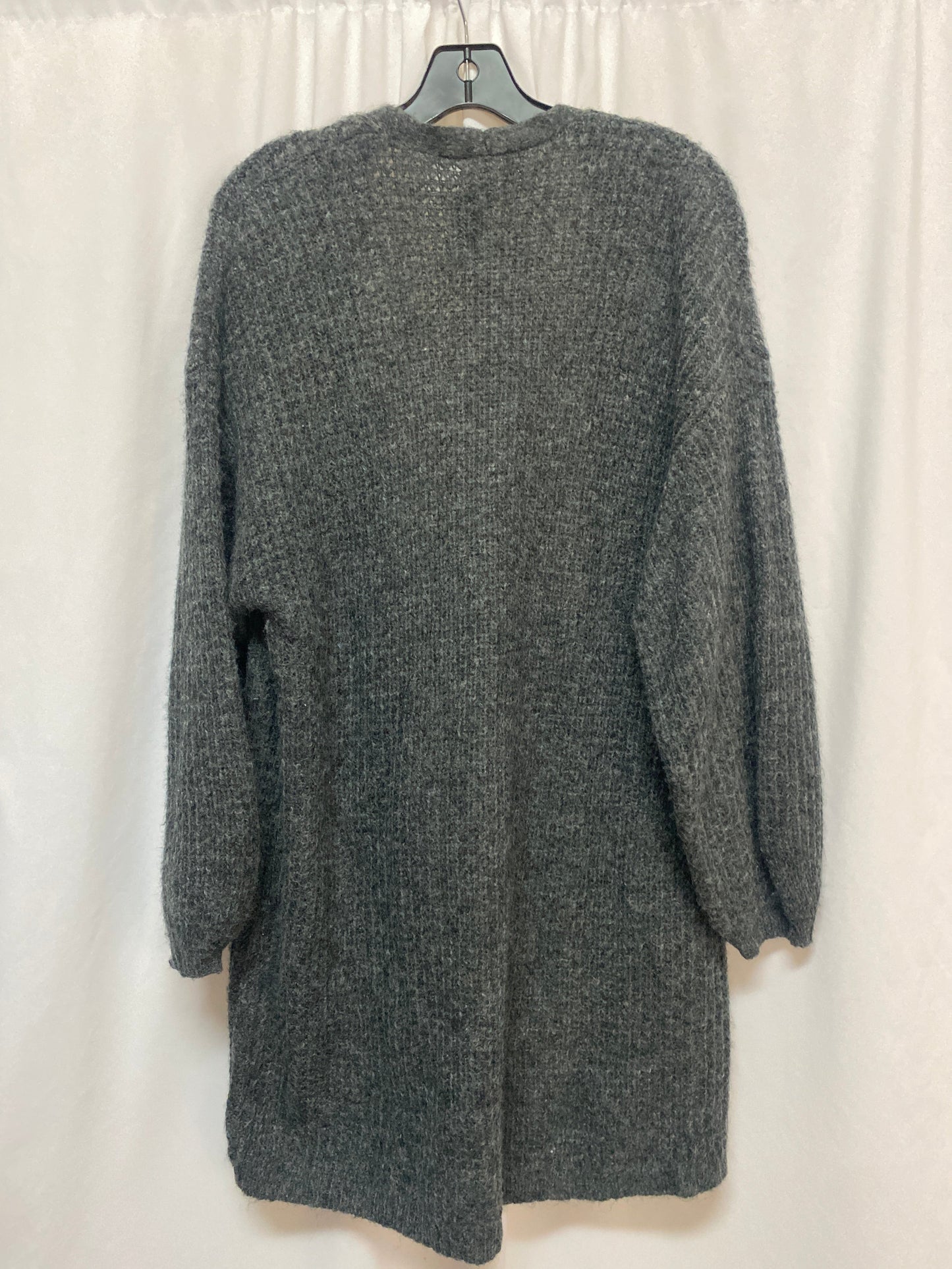 Sweater Cardigan By American Eagle In Grey, Size: S