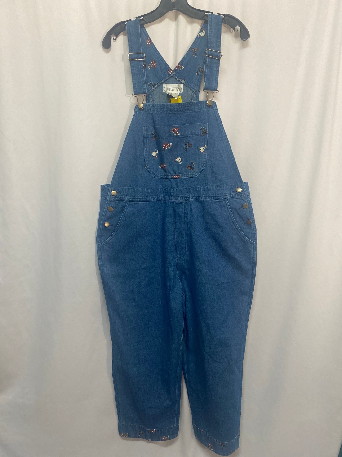 Overalls By Clothes Mentor In Blue Denim, Size: Xl