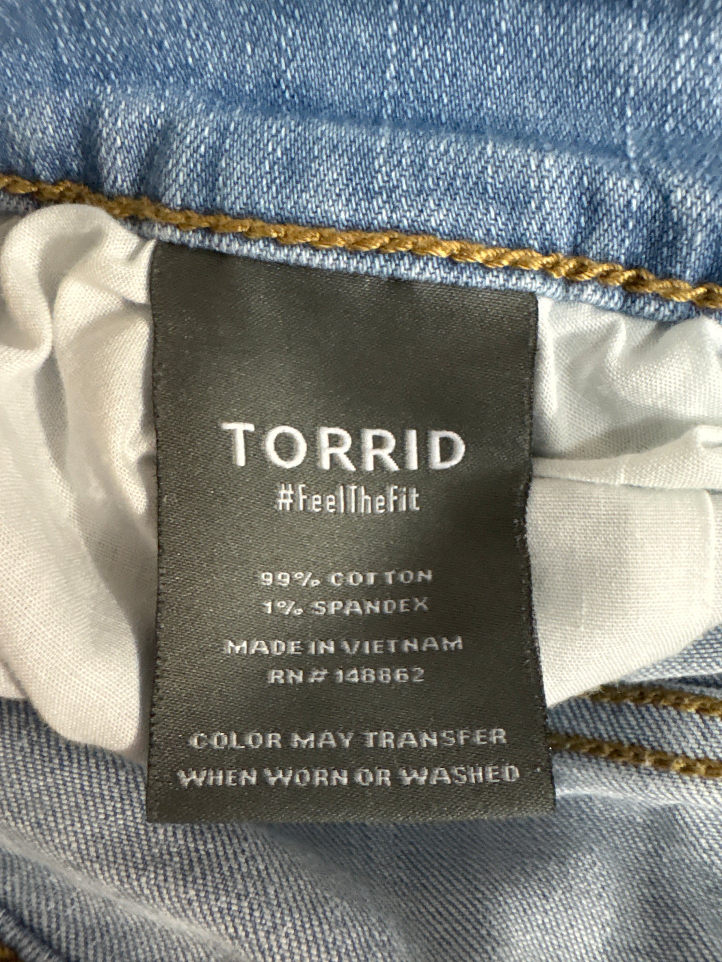 Jeans Wide Leg By Torrid In Blue Denim, Size: 12