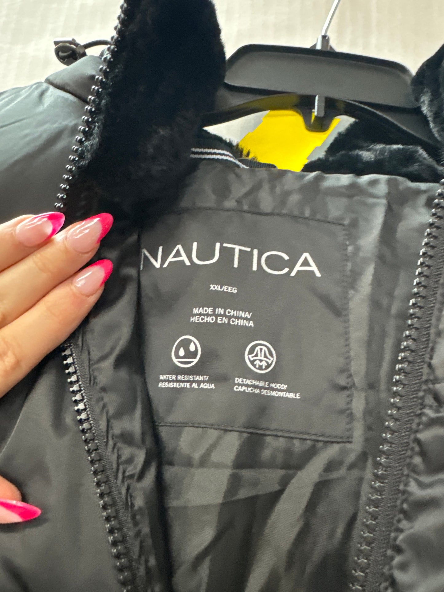 Coat Puffer & Quilted By Nautica In Black, Size: Xxl