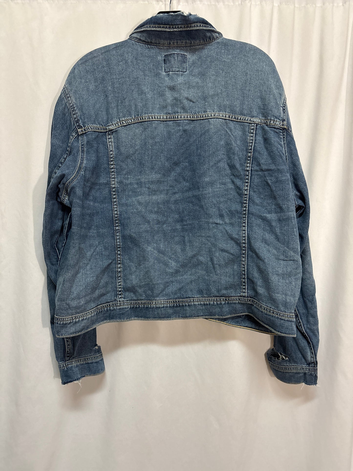 Jacket Denim By American Eagle In Blue Denim, Size: Xxl