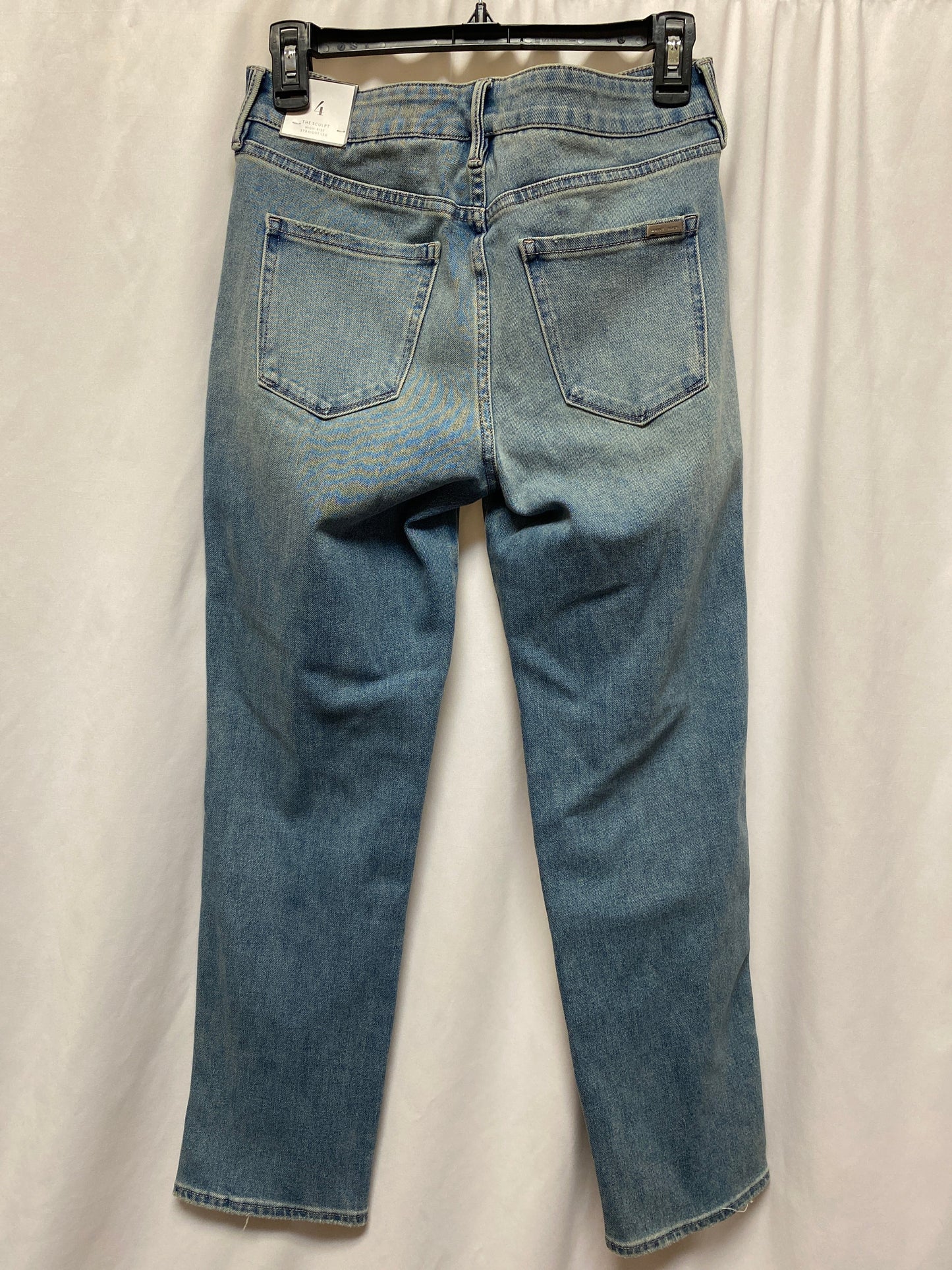 Jeans Straight By White House Black Market In Blue Denim, Size: 4