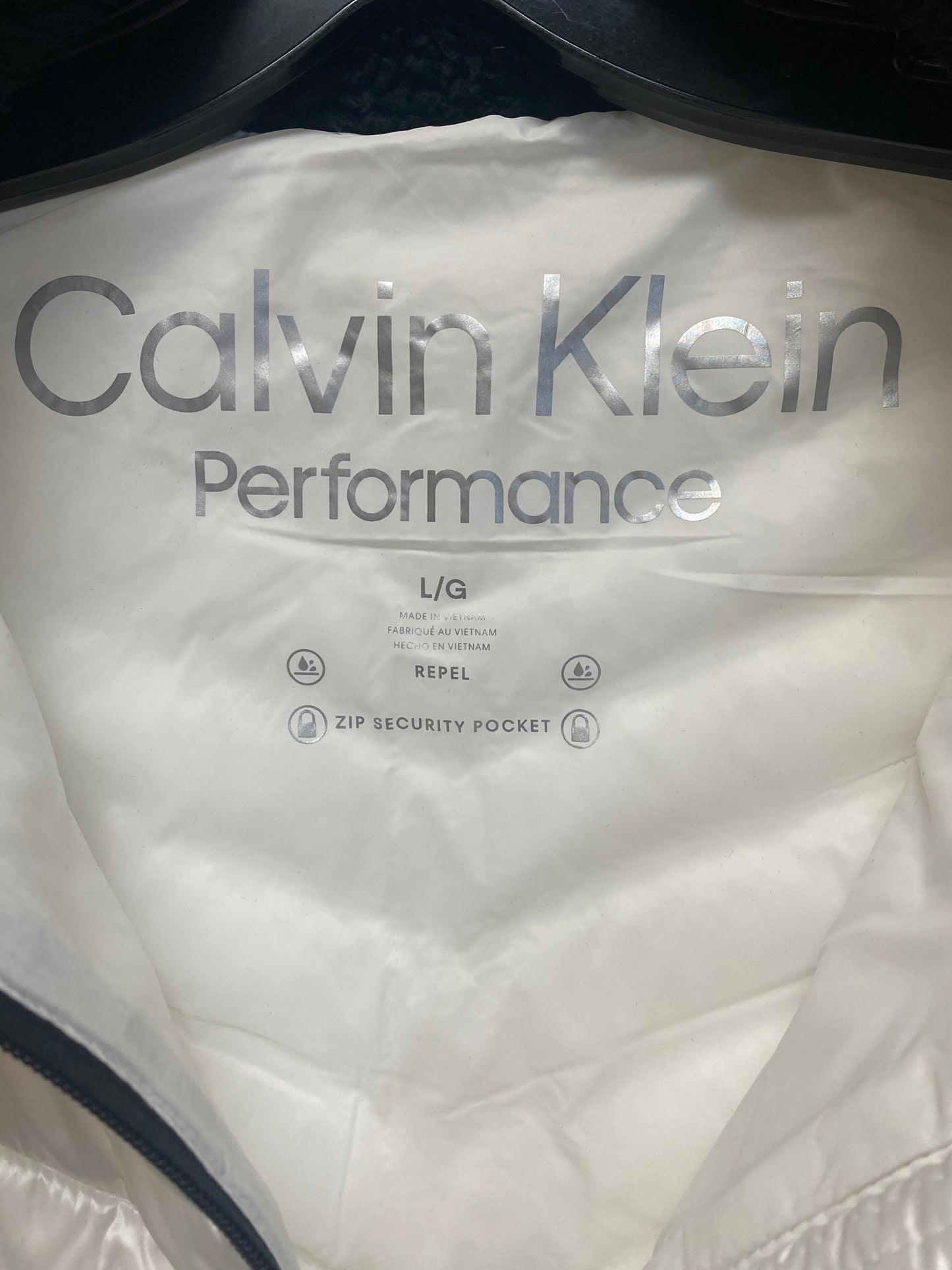 Vest Puffer & Quilted By Calvin Klein In White, Size: L