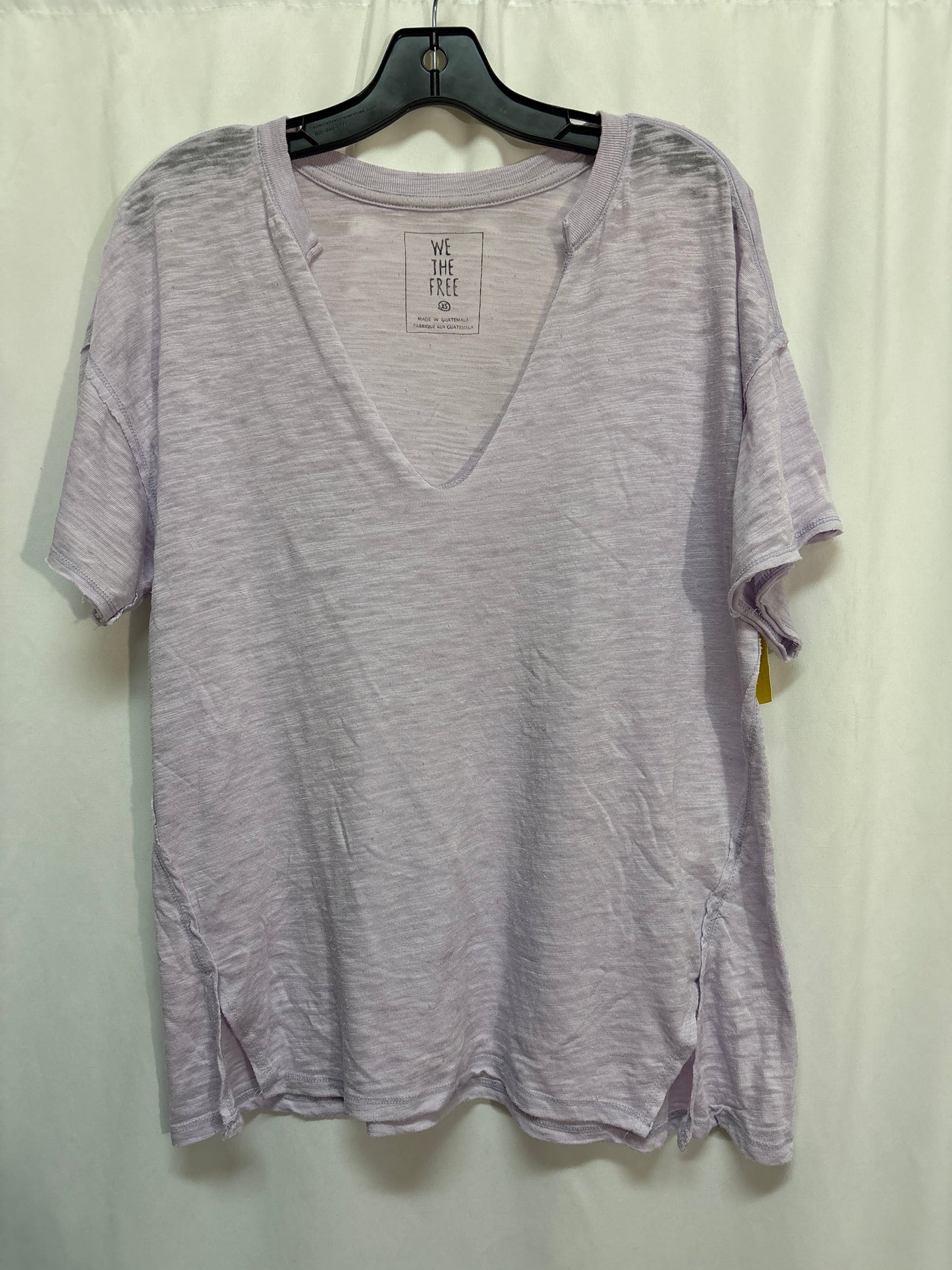 Top Short Sleeve By We The Free In Purple, Size: Xs