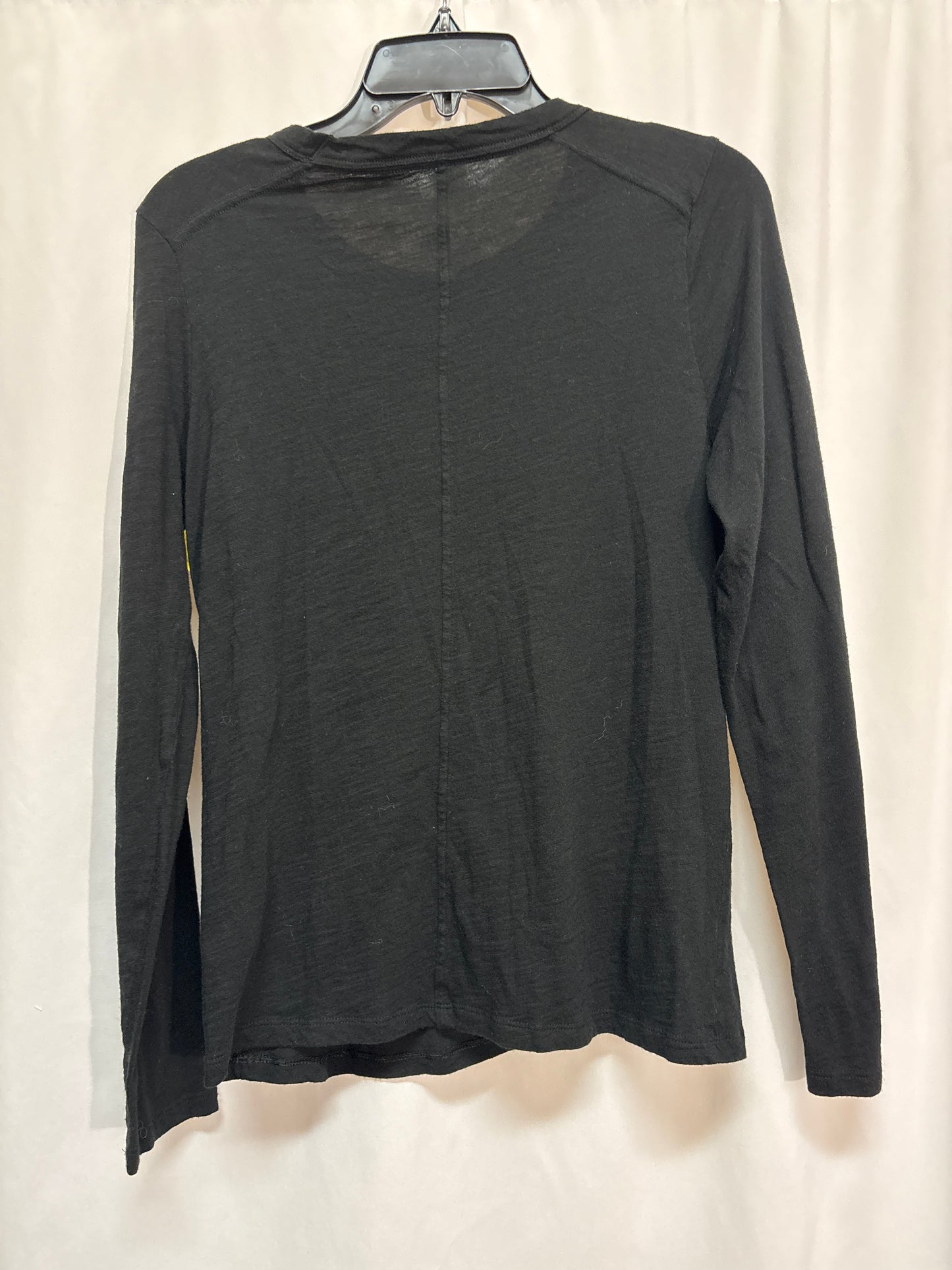 Top Long Sleeve By Banana Republic In Black, Size: L