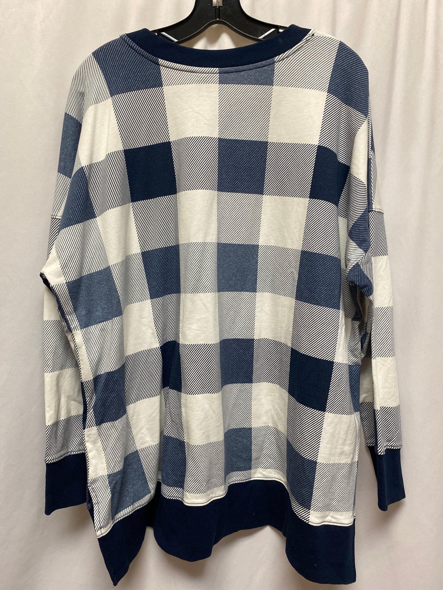 Top Long Sleeve By Lularoe In Navy, Size: Xl