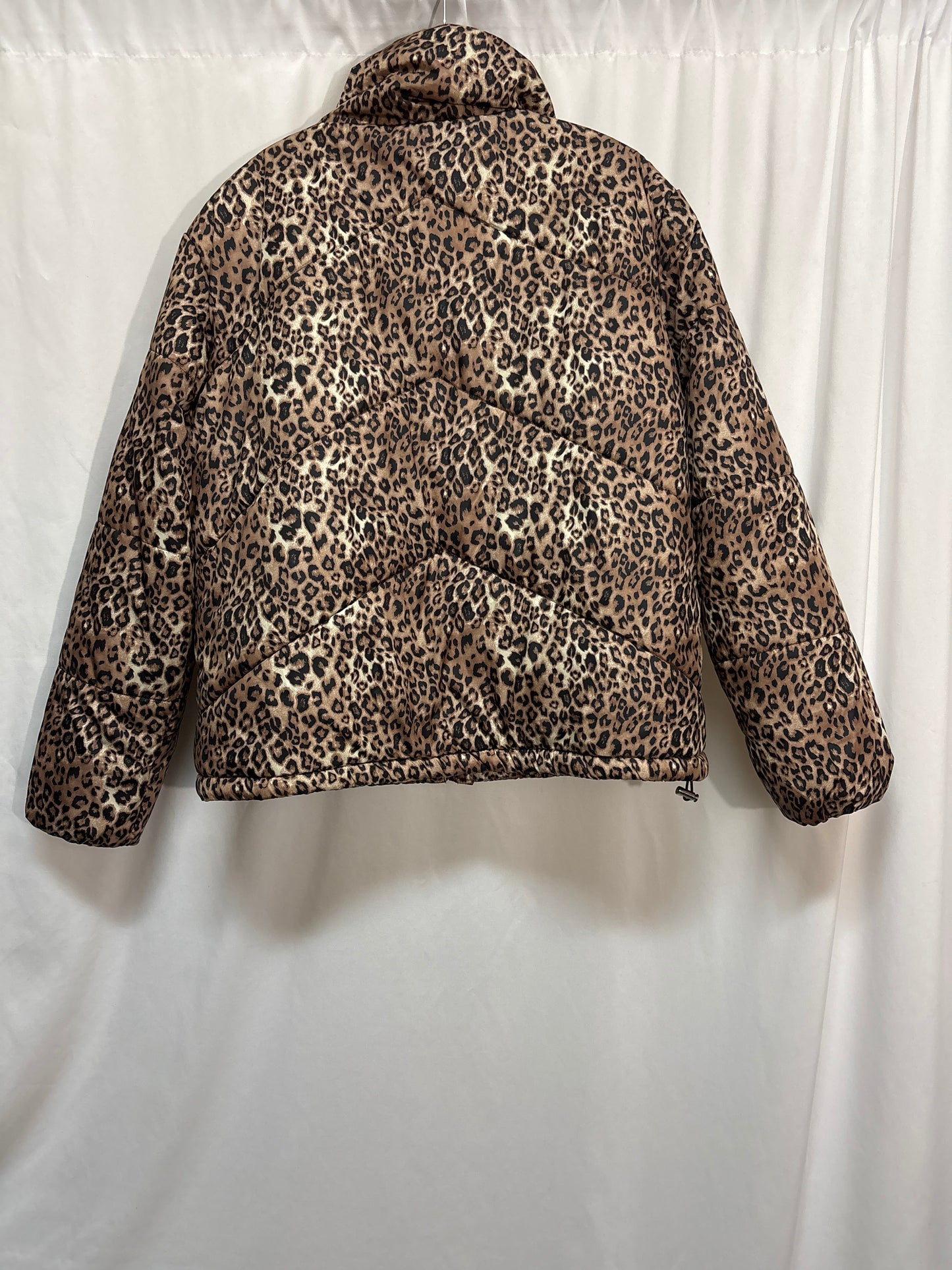 Coat Puffer & Quilted By Me Jane In Animal Print, Size: Xl