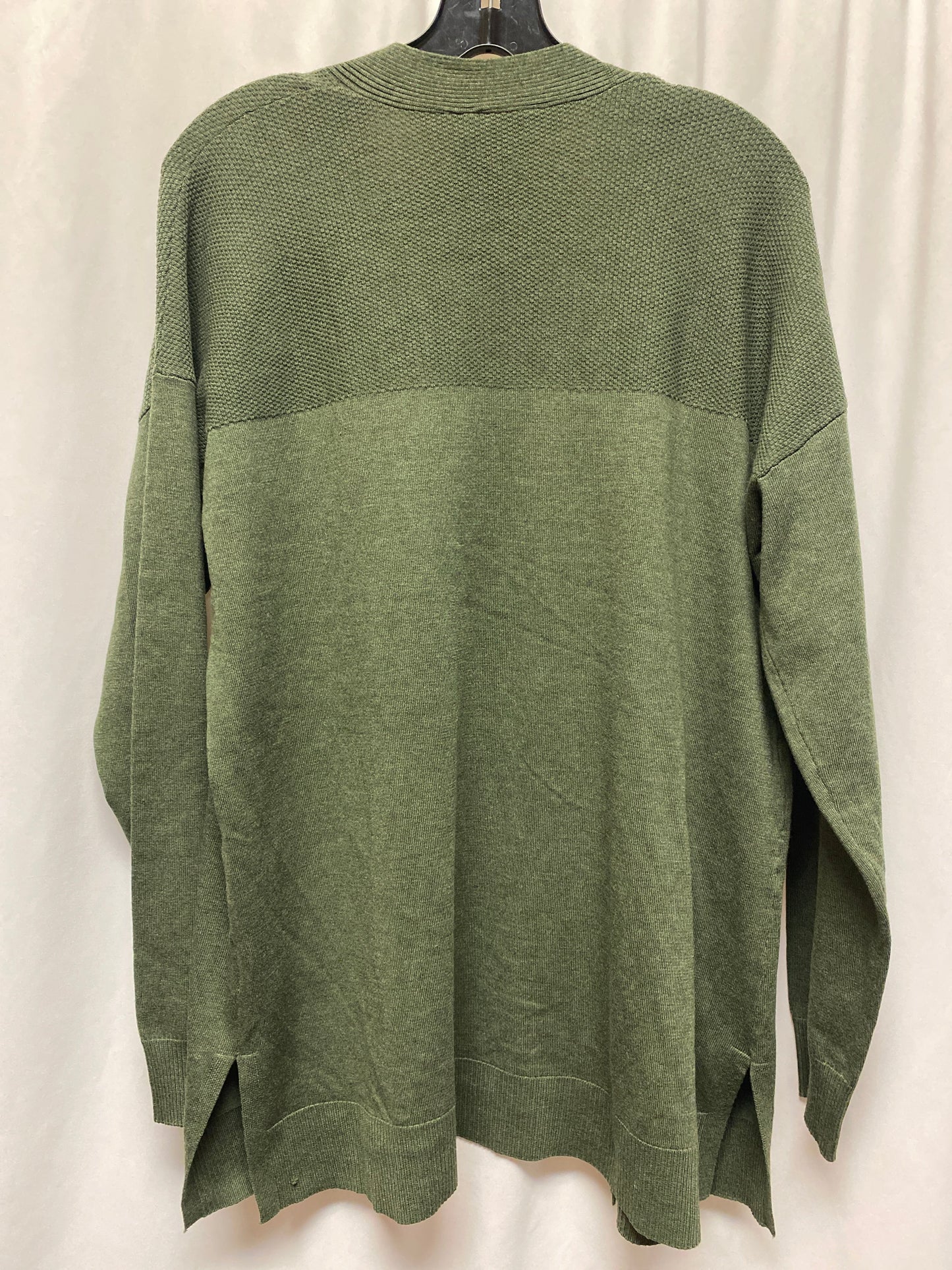 Sweater Cardigan By Time And Tru In Green, Size: L