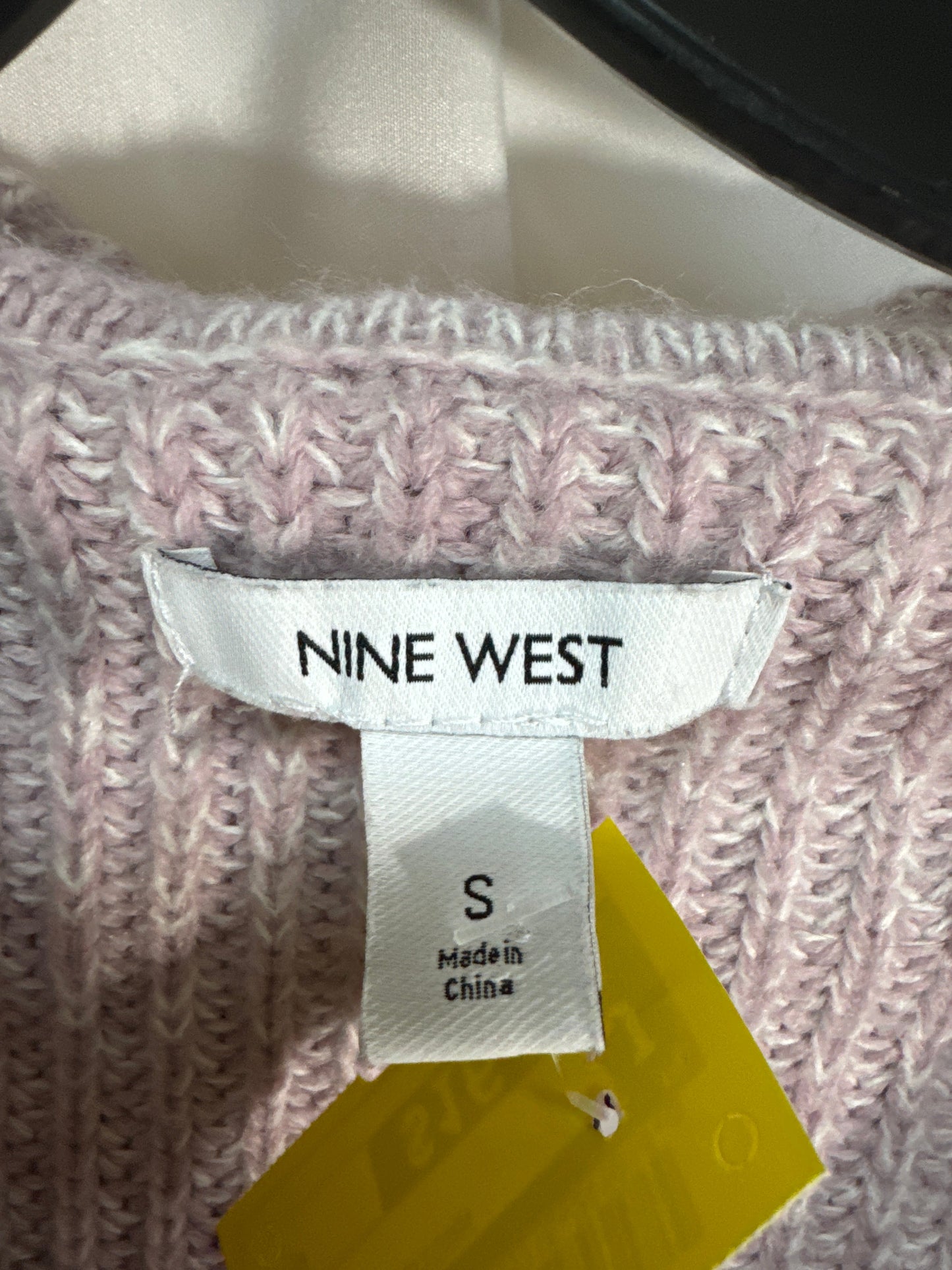 Sweater Cardigan By Nine West In Purple, Size: S