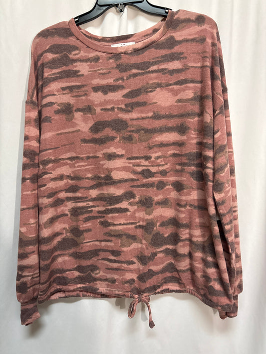 Top Long Sleeve By New Directions In Pink, Size: Xl