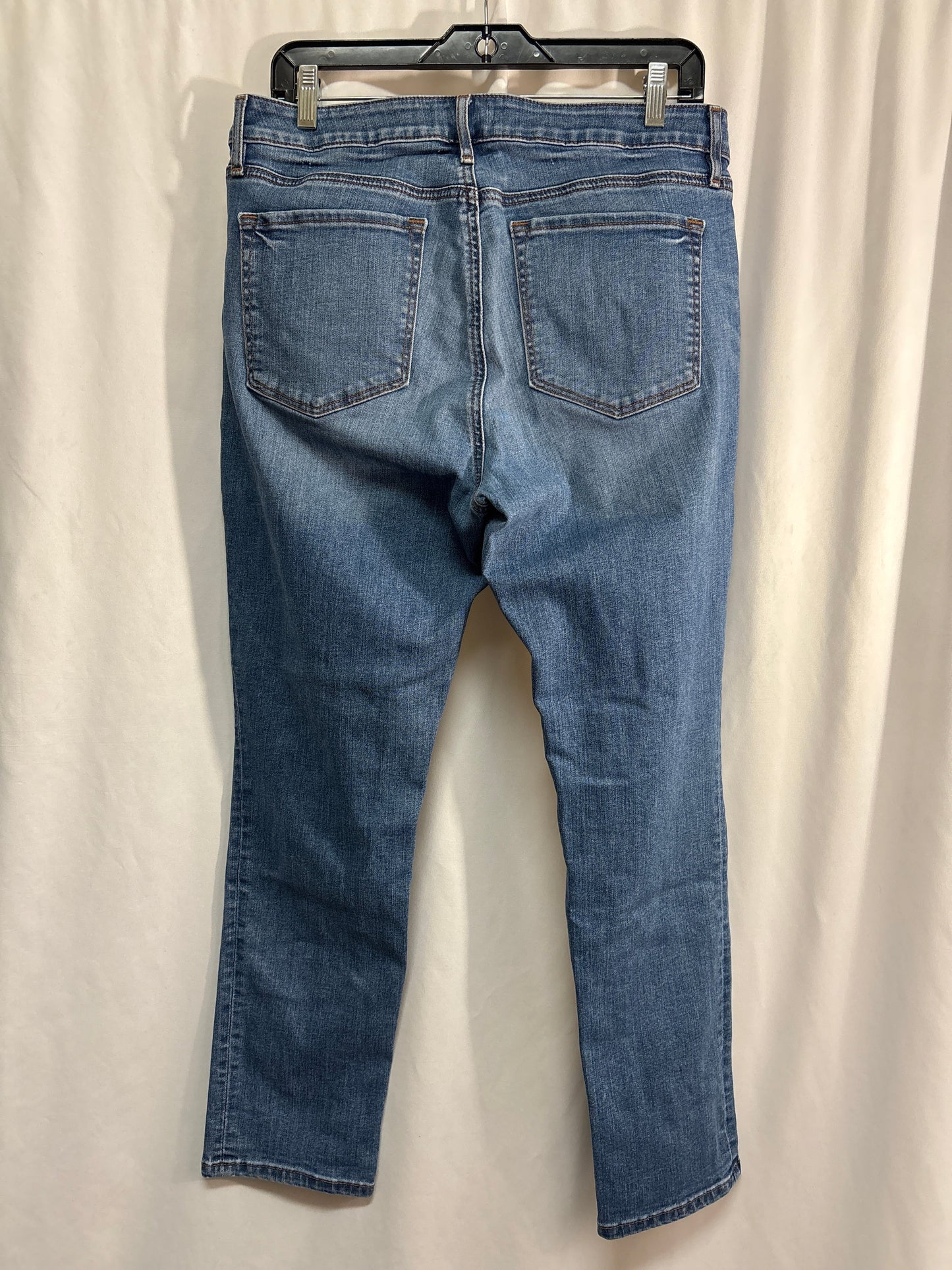 Jeans Skinny By Loft In Blue Denim, Size: 12