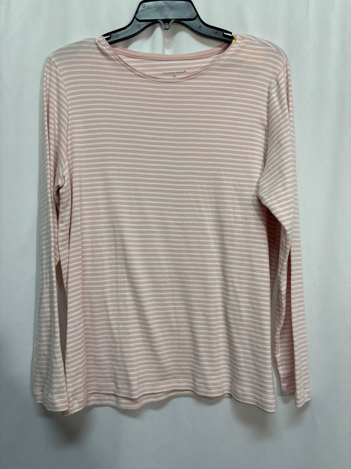 Top Long Sleeve By Christopher And Banks In Pink, Size: Xl