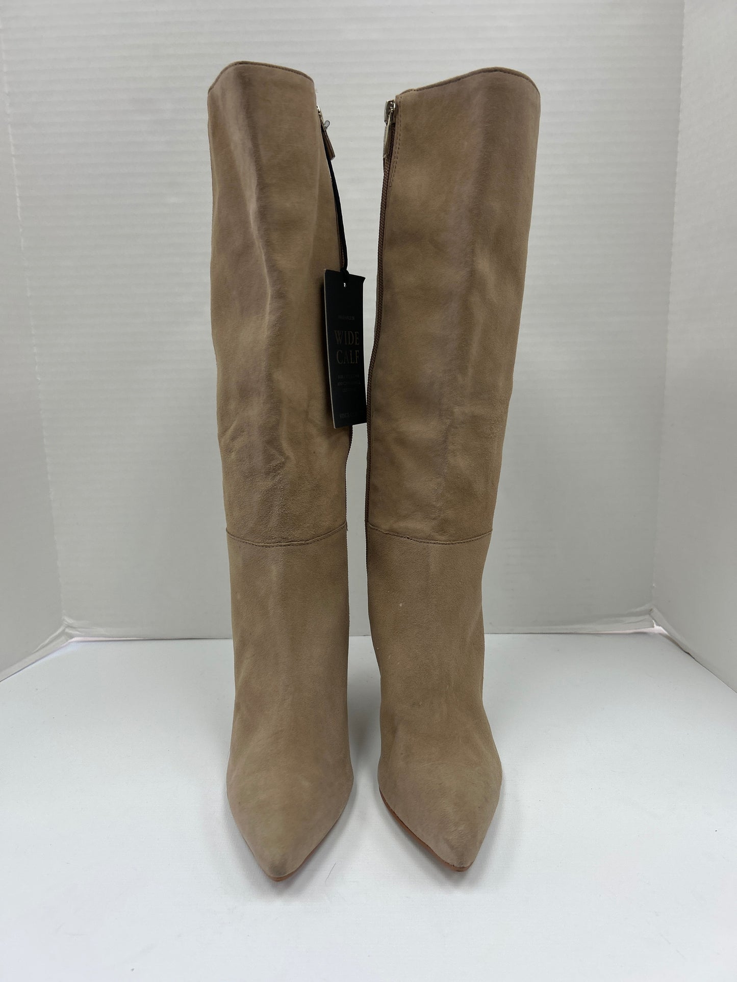 Boots Knee Heels By Vince Camuto In Beige, Size: 6.5