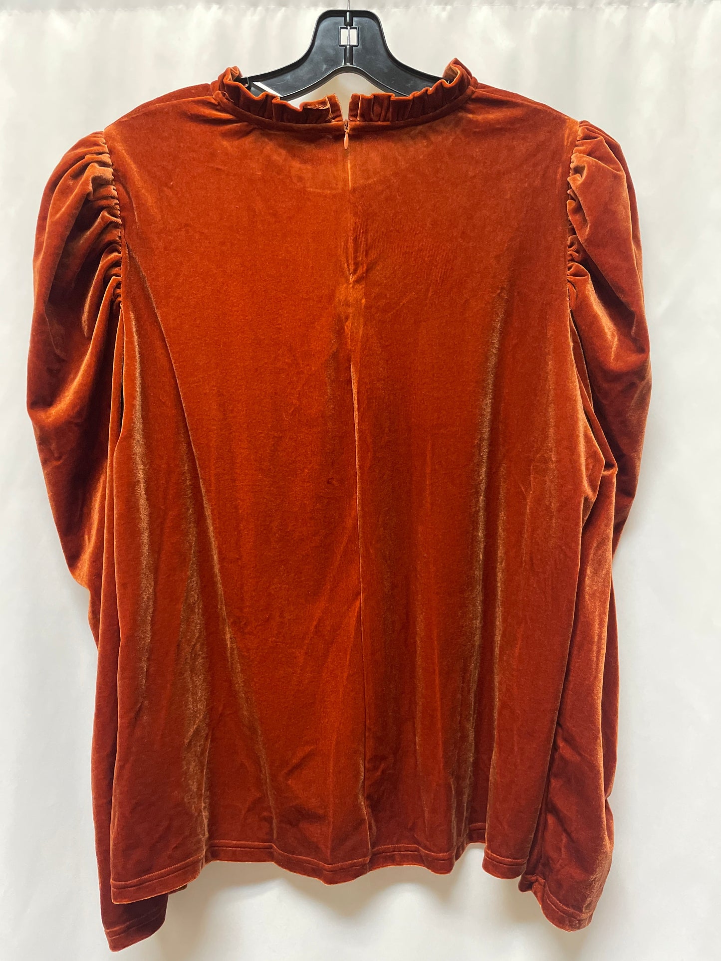 Top Long Sleeve By Shein In Orange, Size: Xl