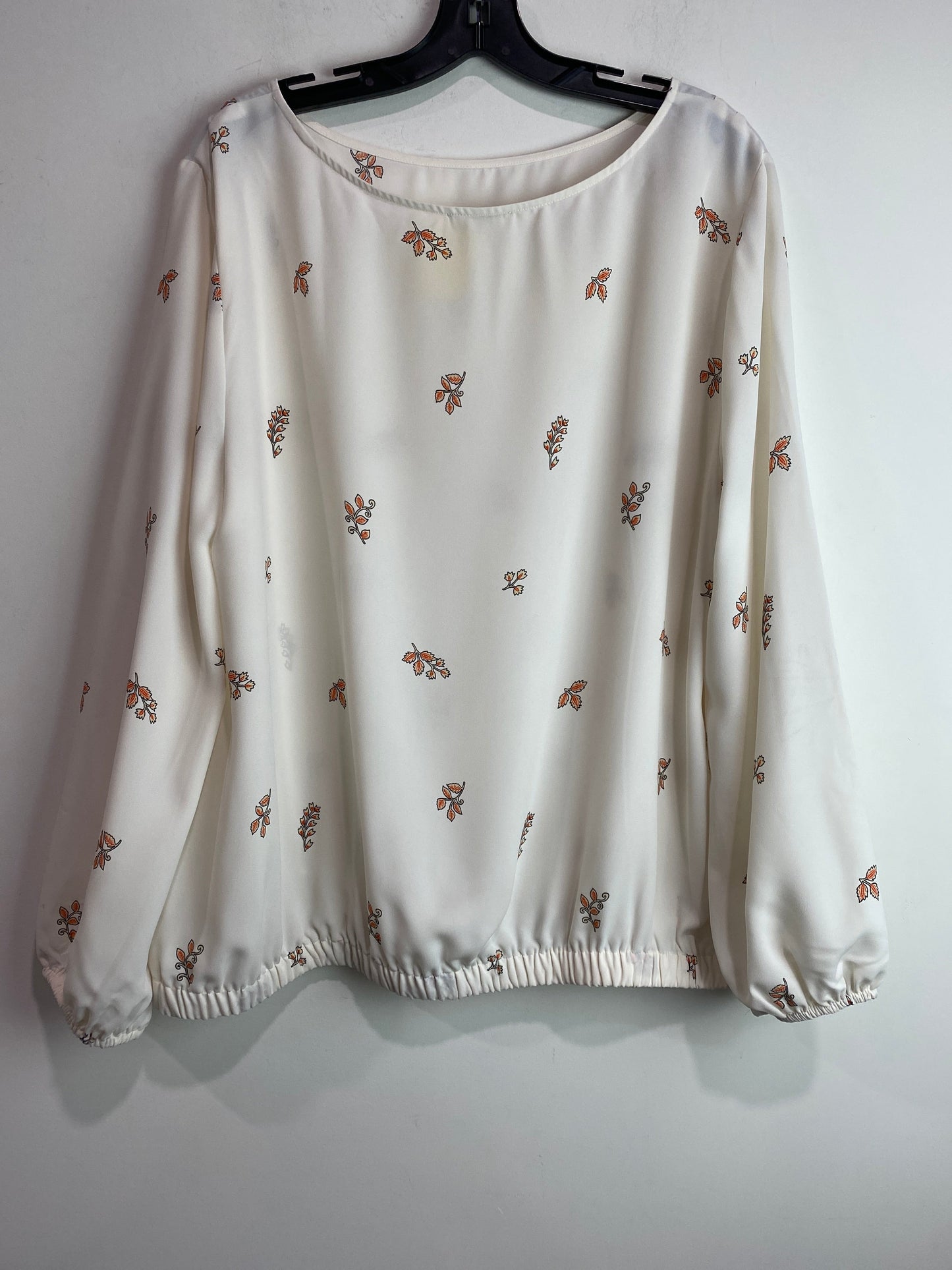 Top Long Sleeve By Loft In Cream, Size: Xxl