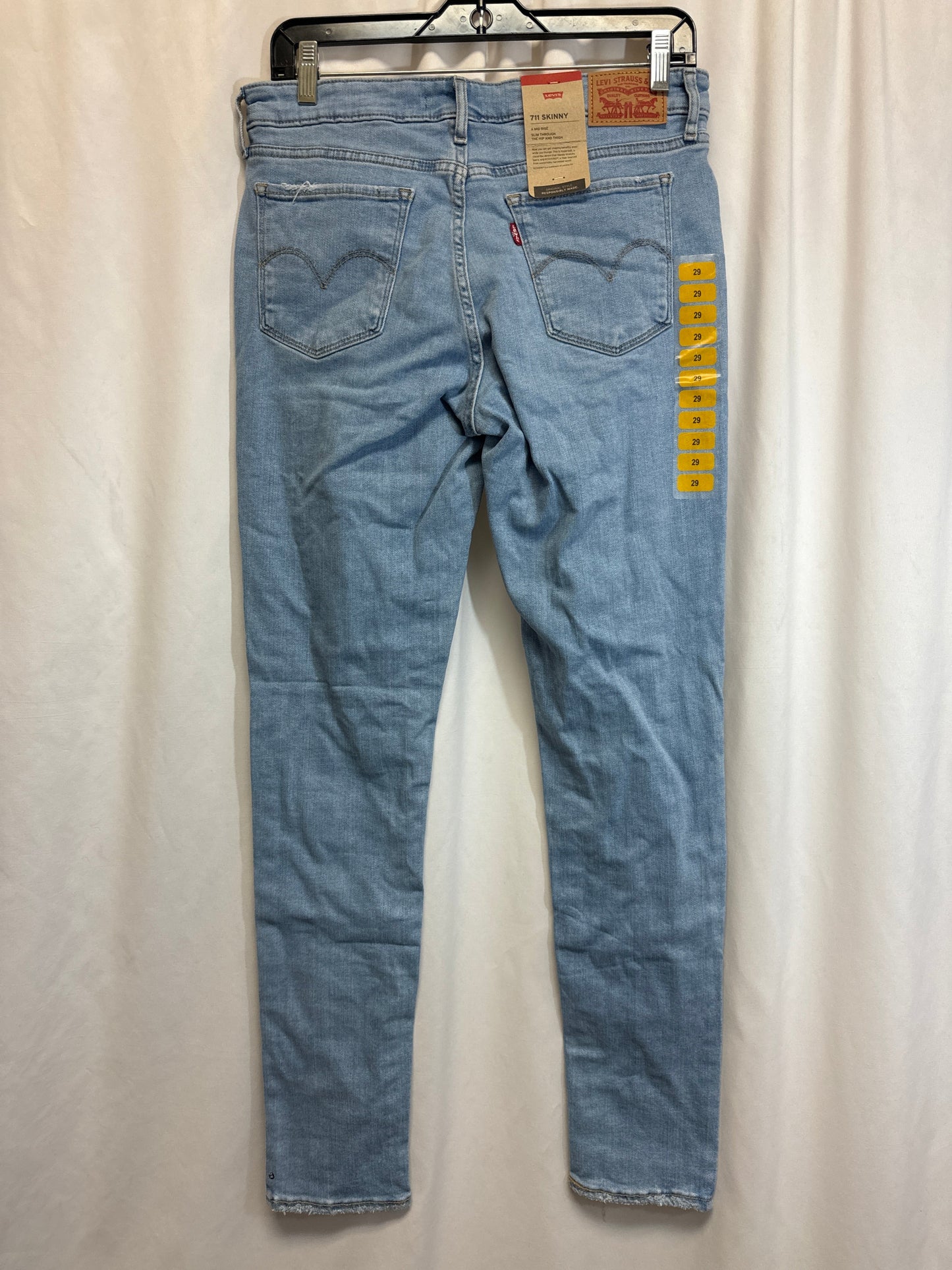 Jeans Skinny By Levis In Blue Denim, Size: 8