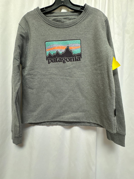 Sweatshirt Crewneck By Patagonia In Grey, Size: M