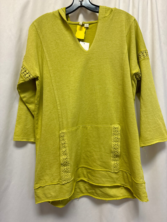 Top 3/4 Sleeve By Cato In Green, Size: M