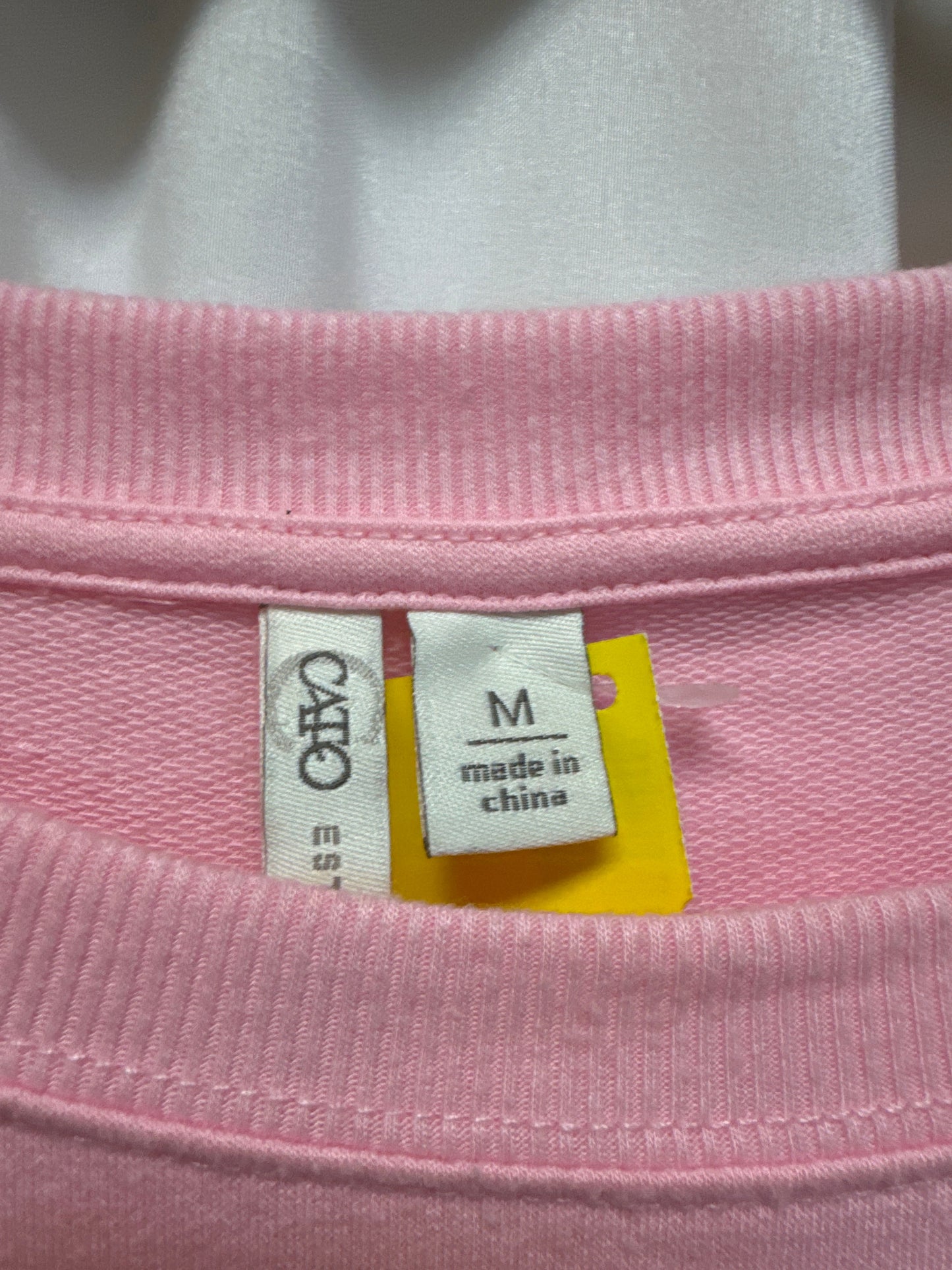 Top Long Sleeve By Cato In Pink, Size: M