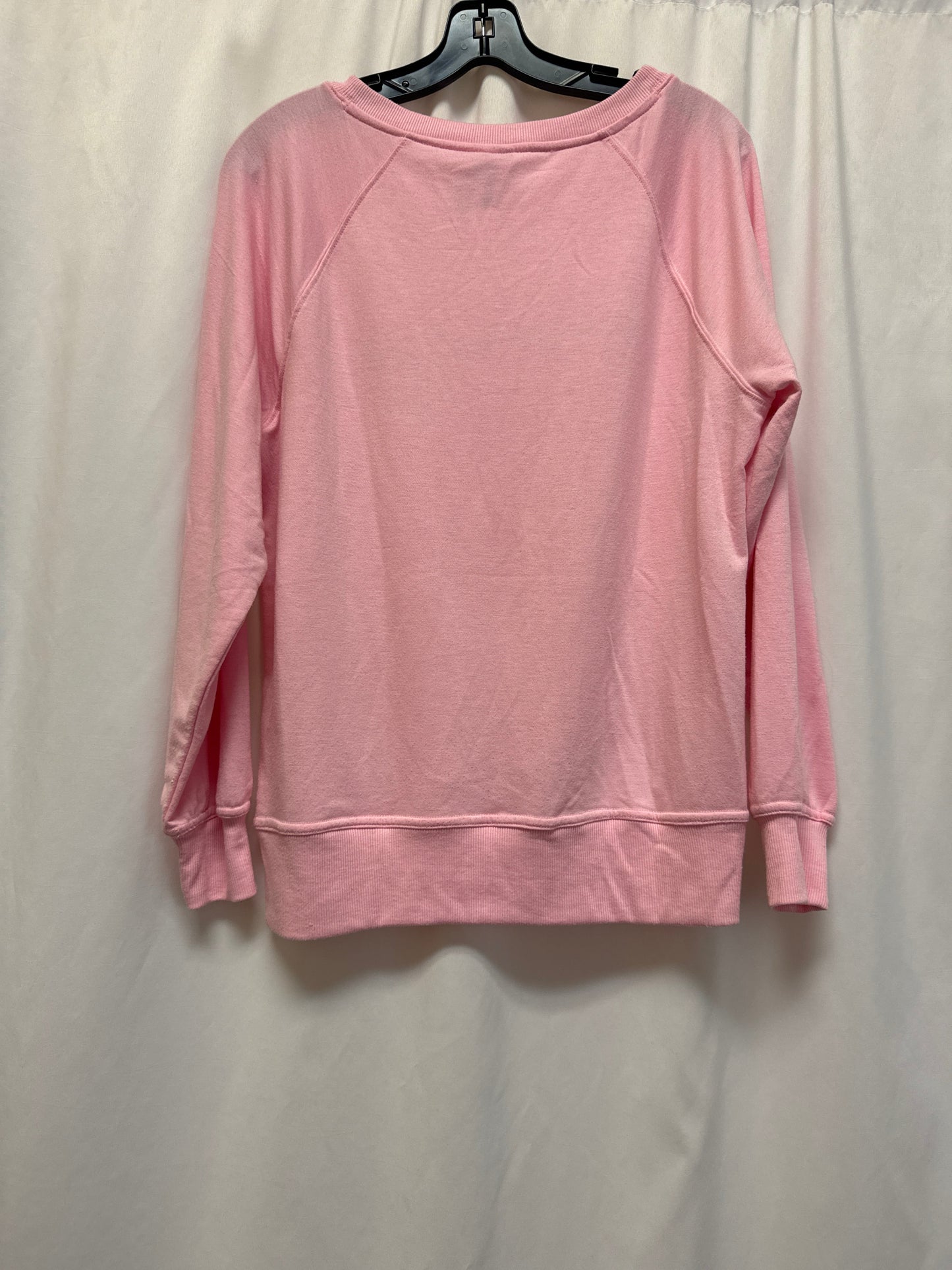 Top Long Sleeve By Cato In Pink, Size: M