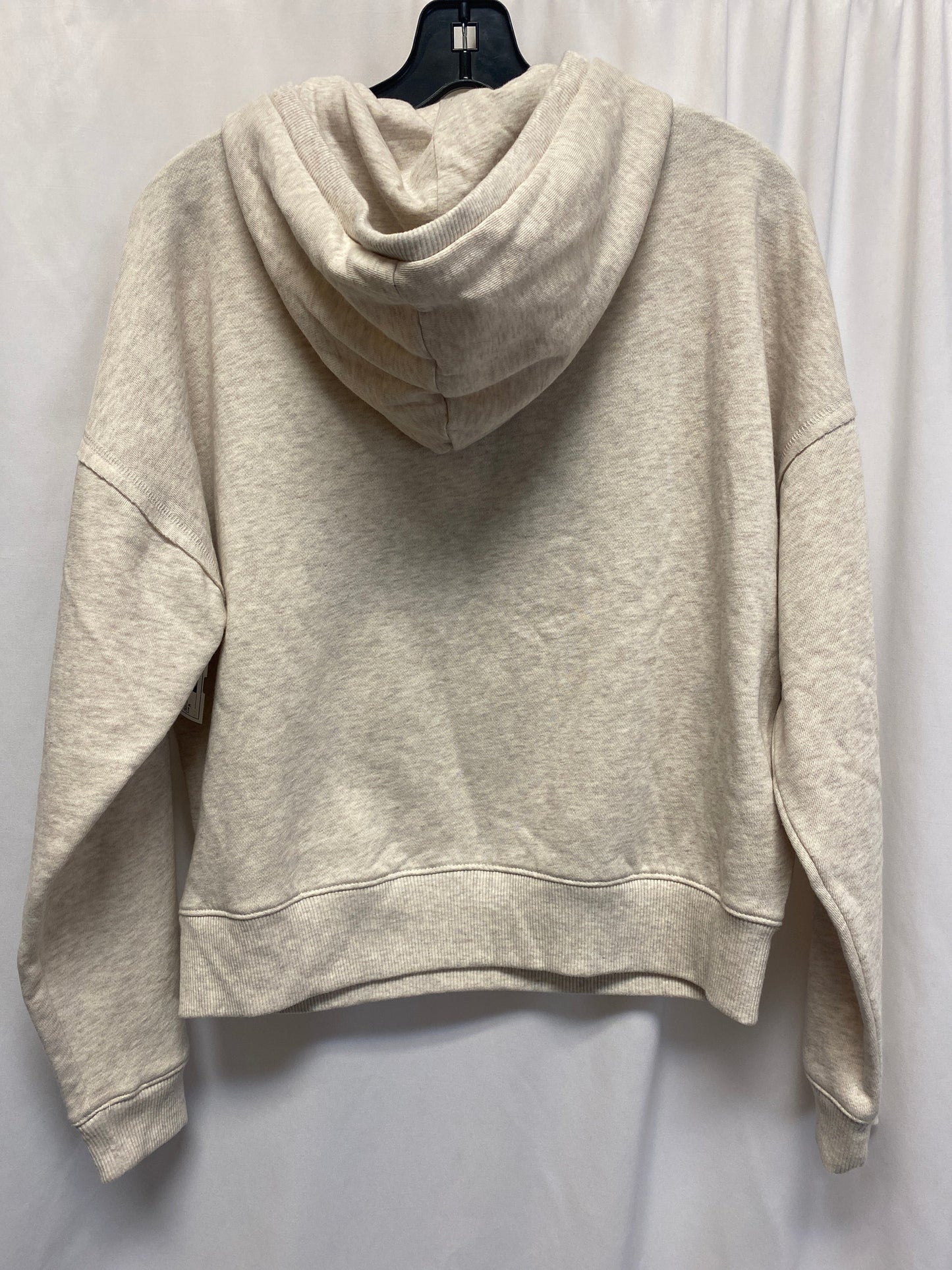 Sweatshirt Hoodie By Lucky Brand In Cream, Size: M