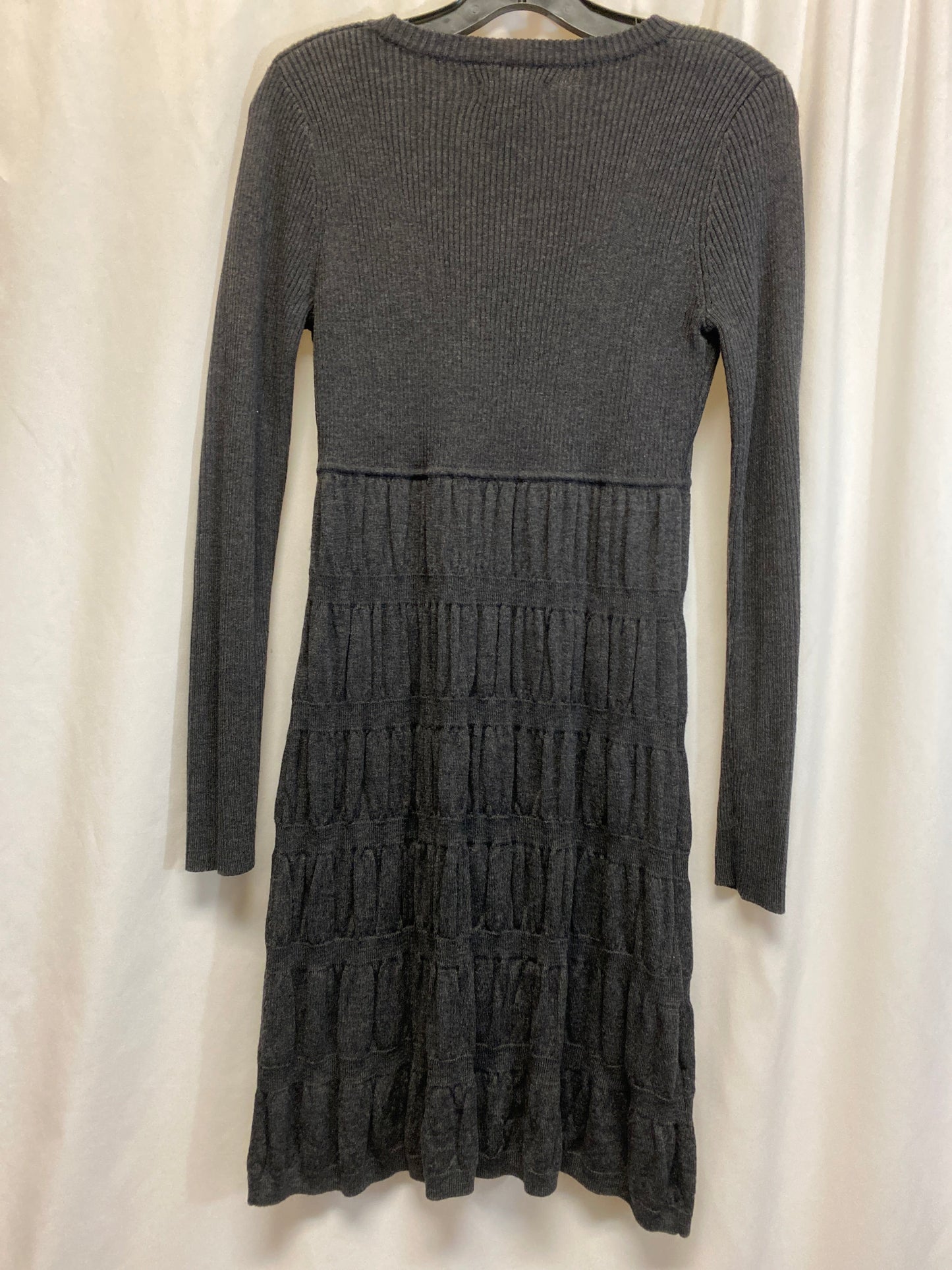 Dress Sweater By Calvin Klein In Grey, Size: S